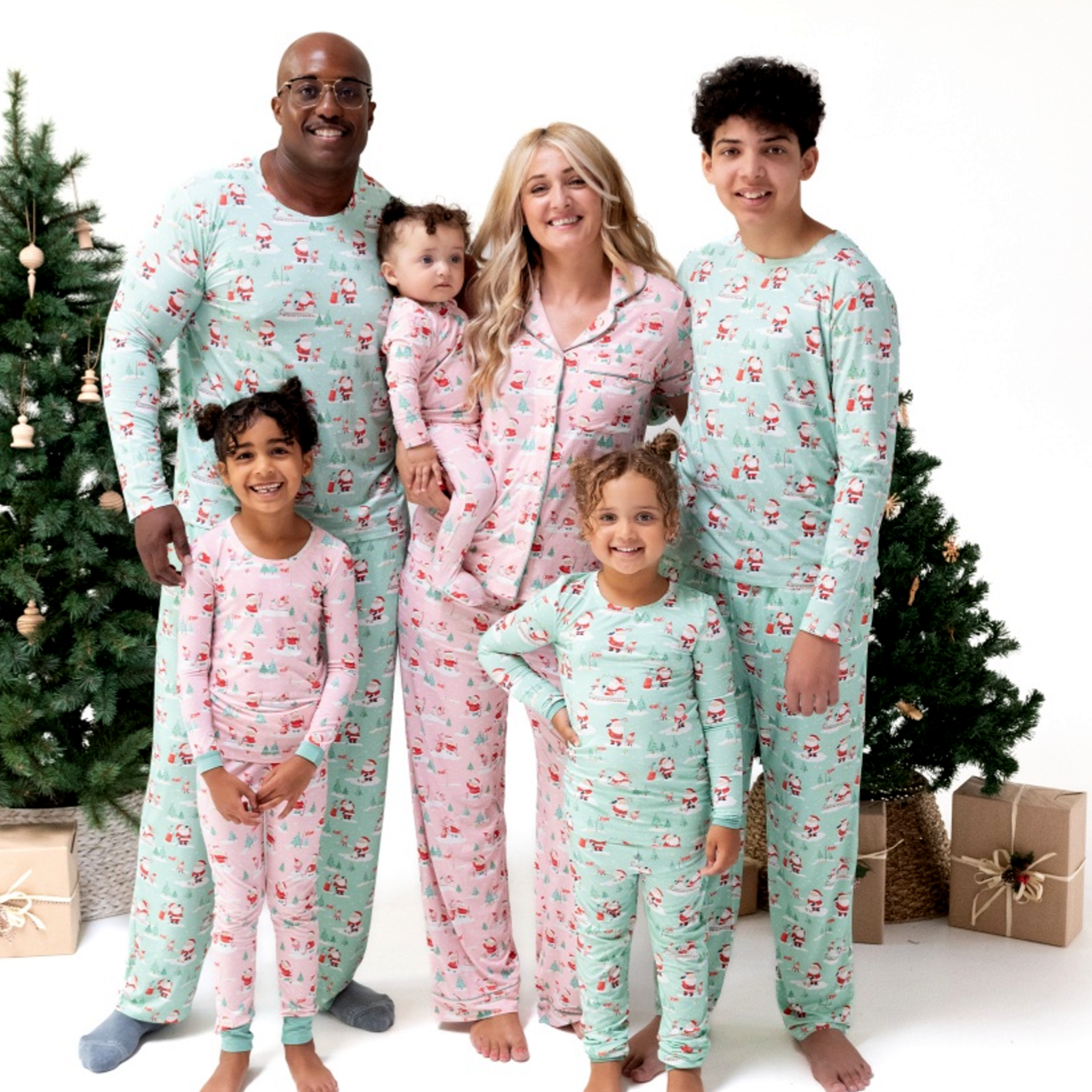 Golfing Santa and Elves - 2 Way Zipper Romper