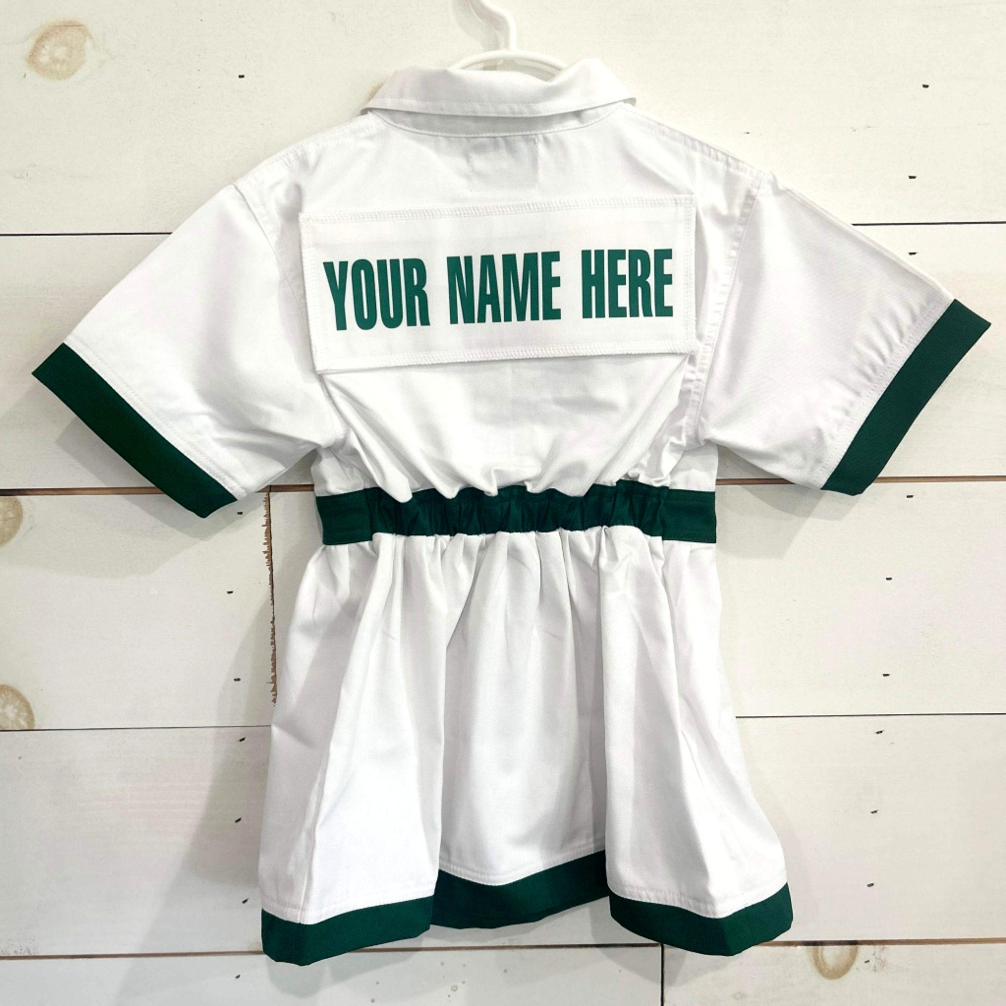 Kids Caddie Uniform Dress with Custom Name and Number