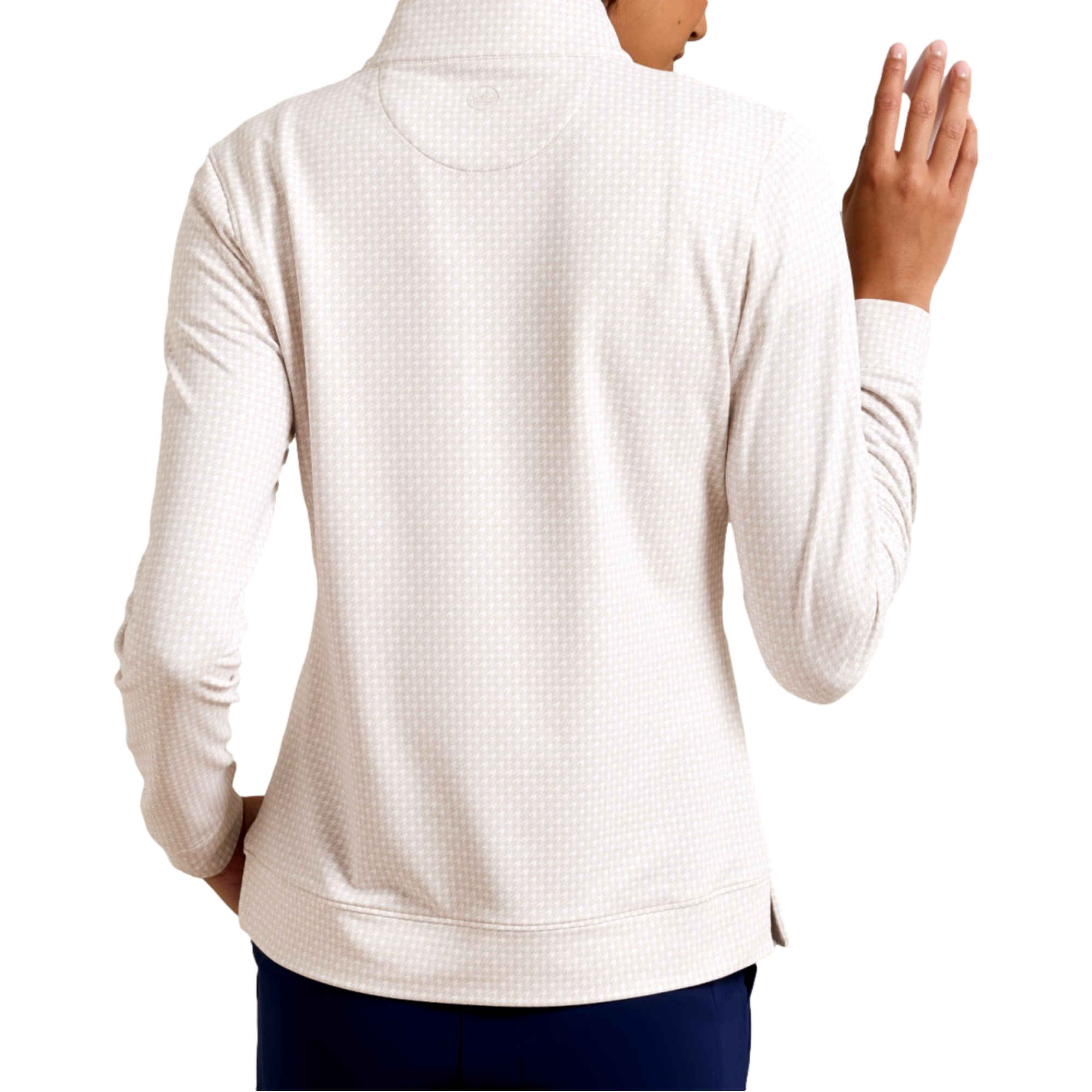 Houndstooth Print Perth Women's Golf Quarter Zip