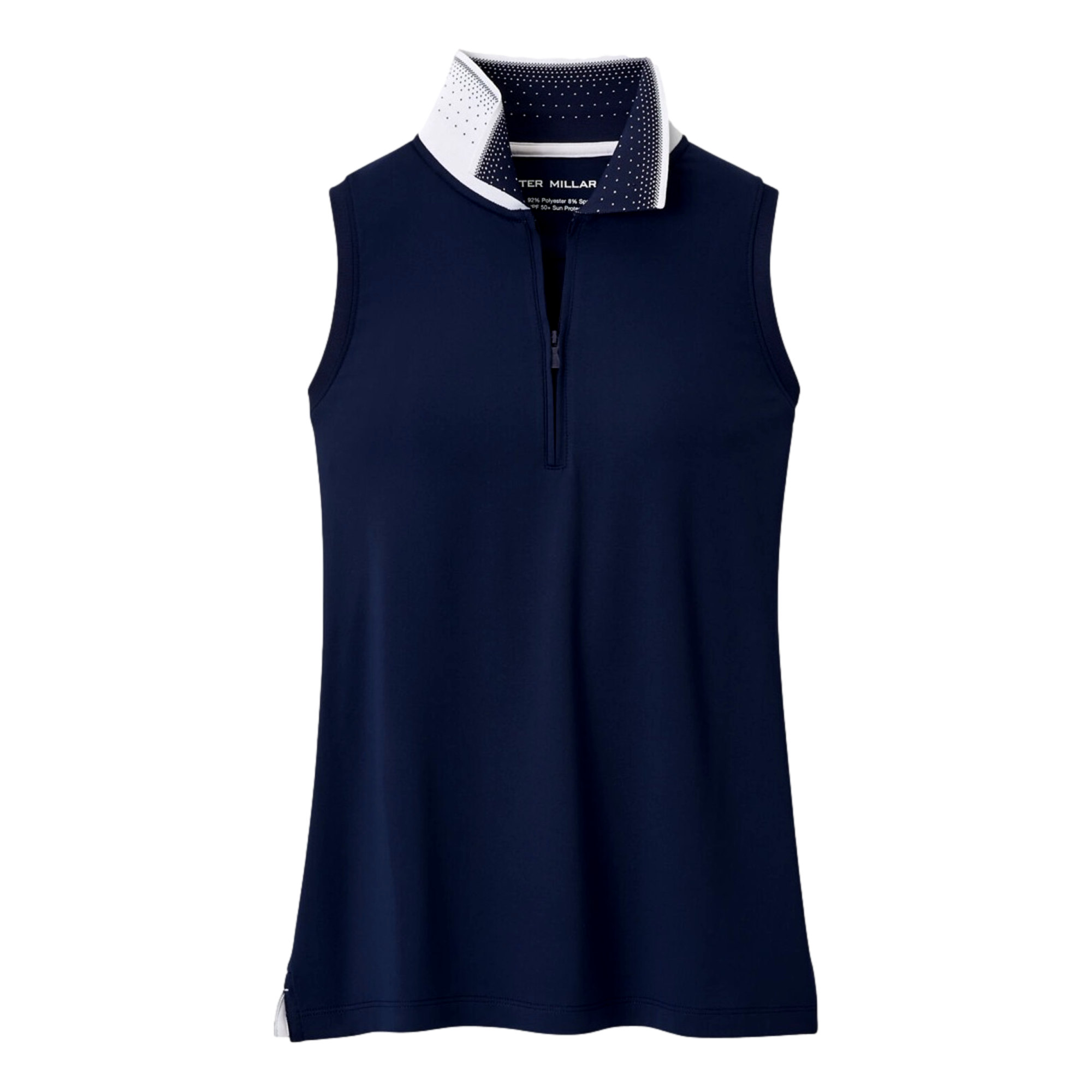 Chrissie Zip Women's Sleeveless Golf Polo Shirt