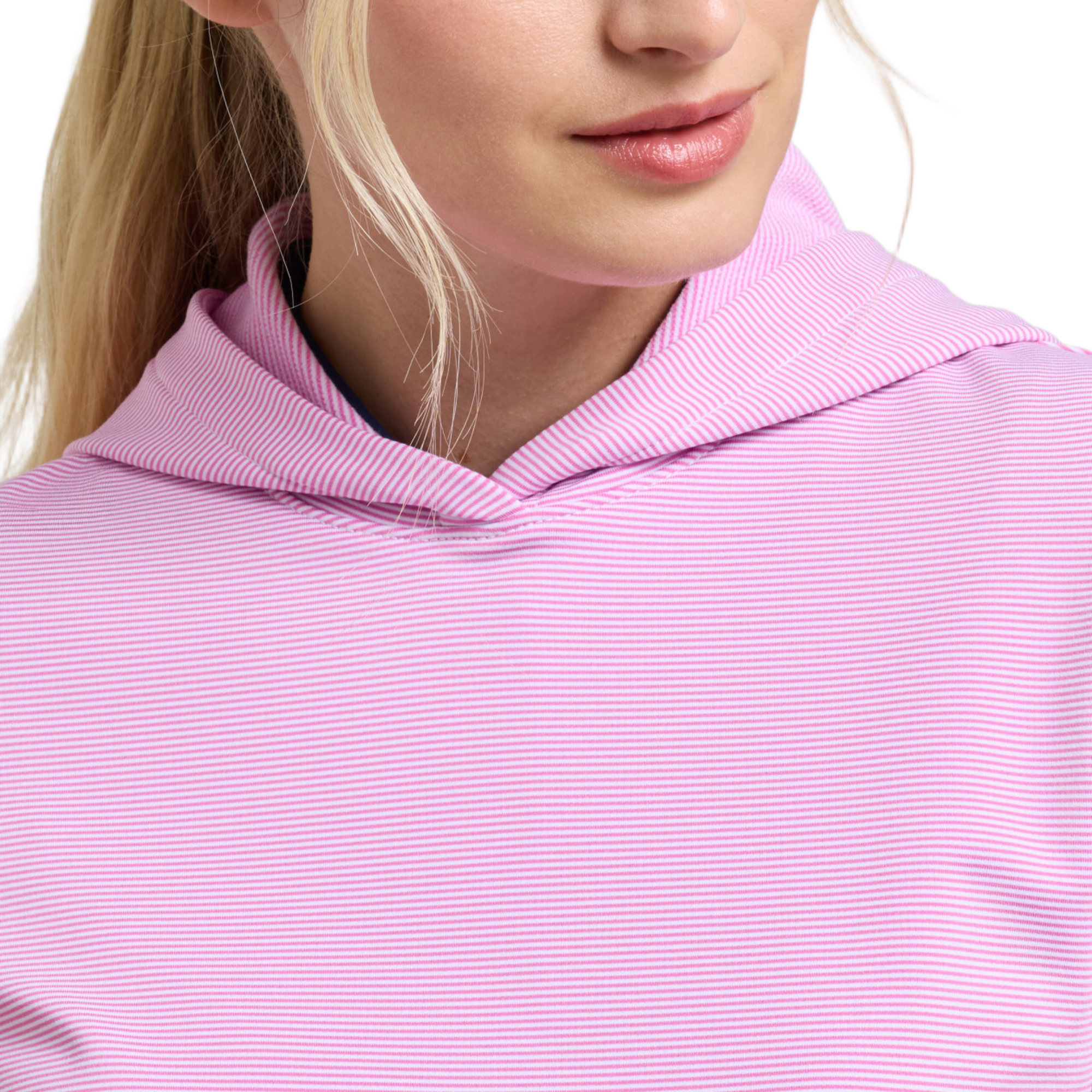 Sugar Stripe Pine Perf Women's Golf Hoodie