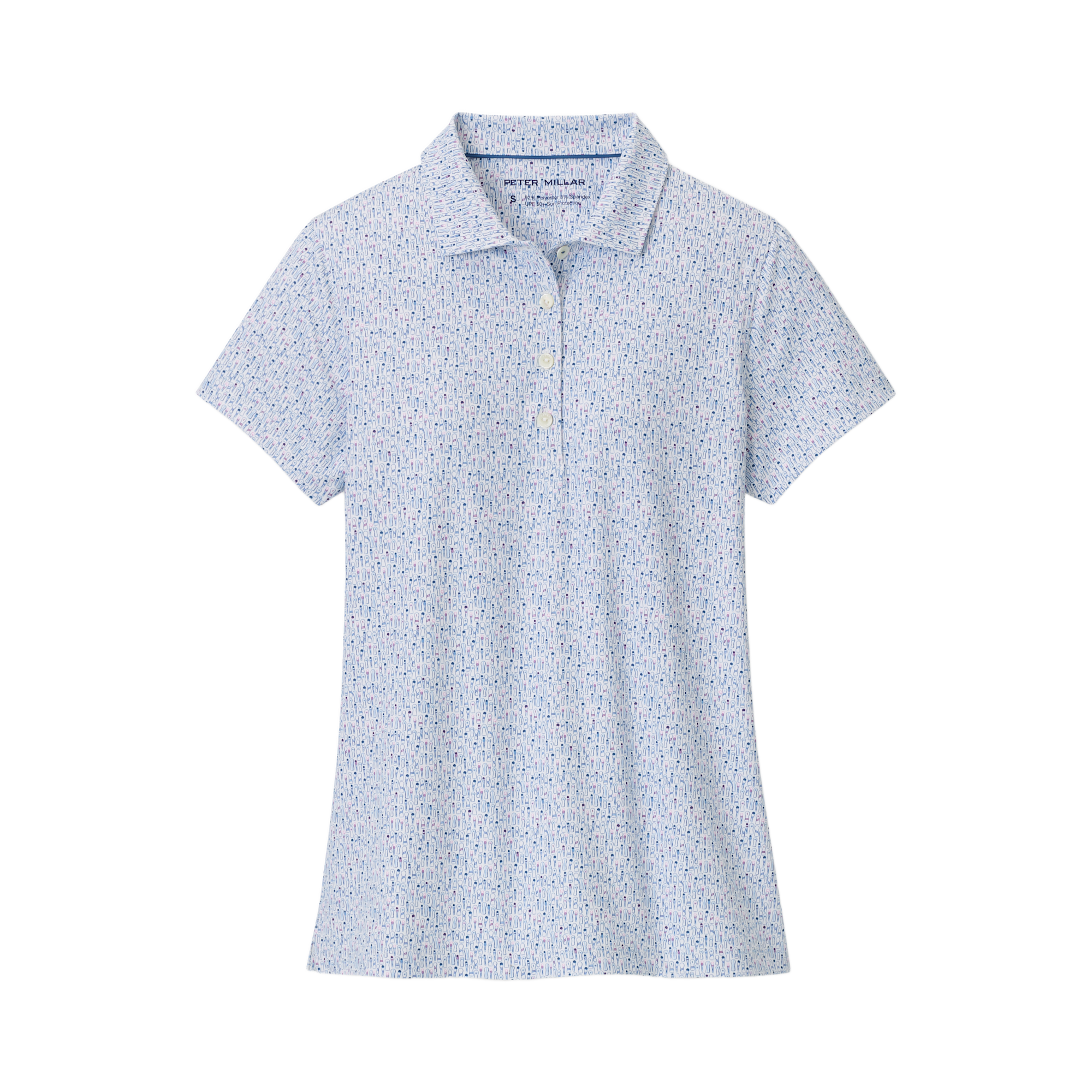 Fairway Frills Women's Short Sleeve Golf Polo Shirt