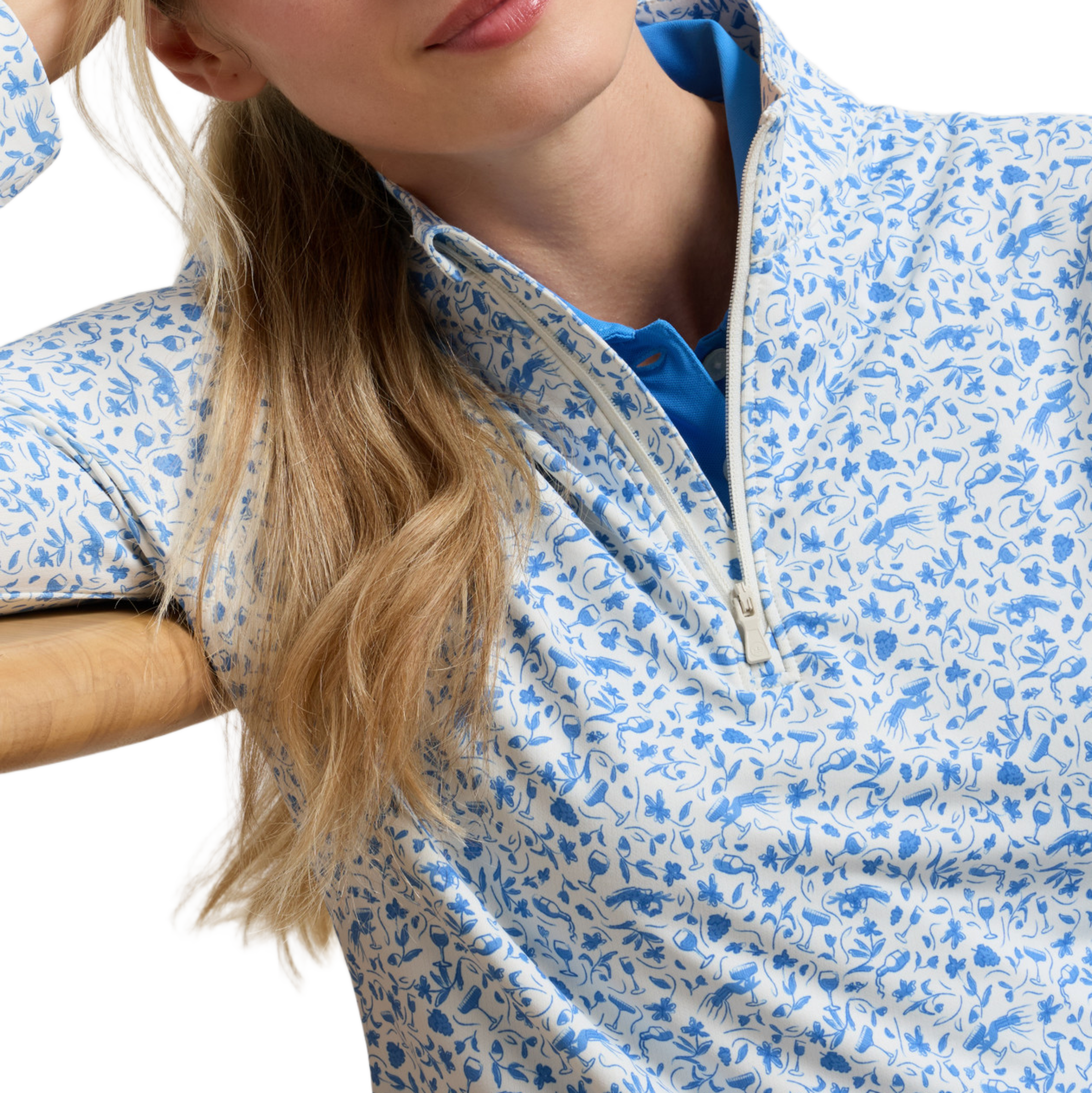 Vino Flora Perth Perf Women's Golf Quarter Zip