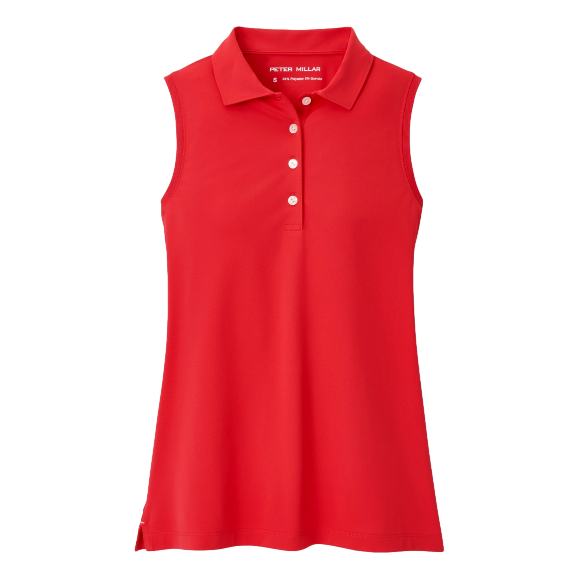 Banded Sport Mesh Women's Sleeveless Golf Polo Shirt