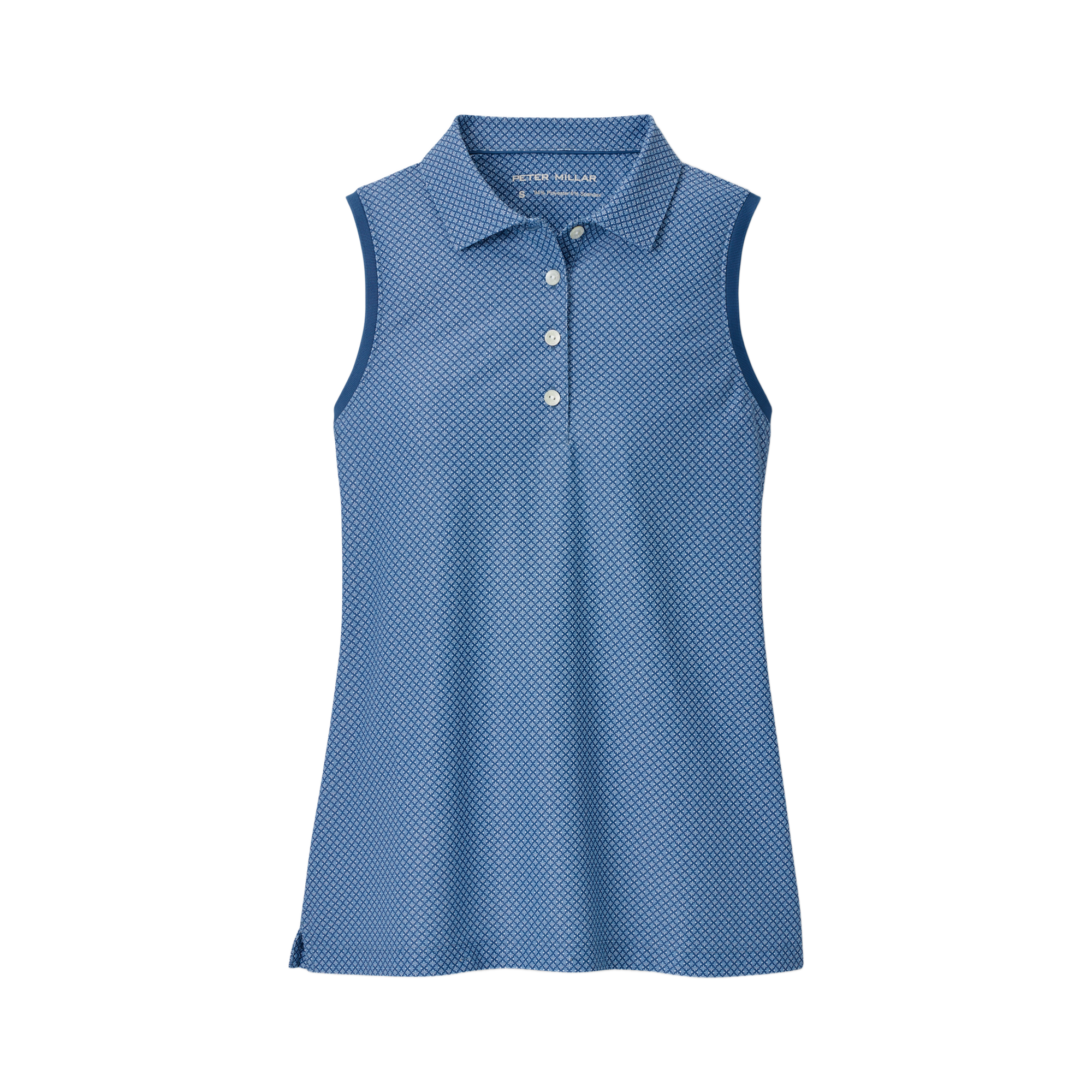 Palmetto Palm Banded Women's Sleeveless Golf Polo Shirt