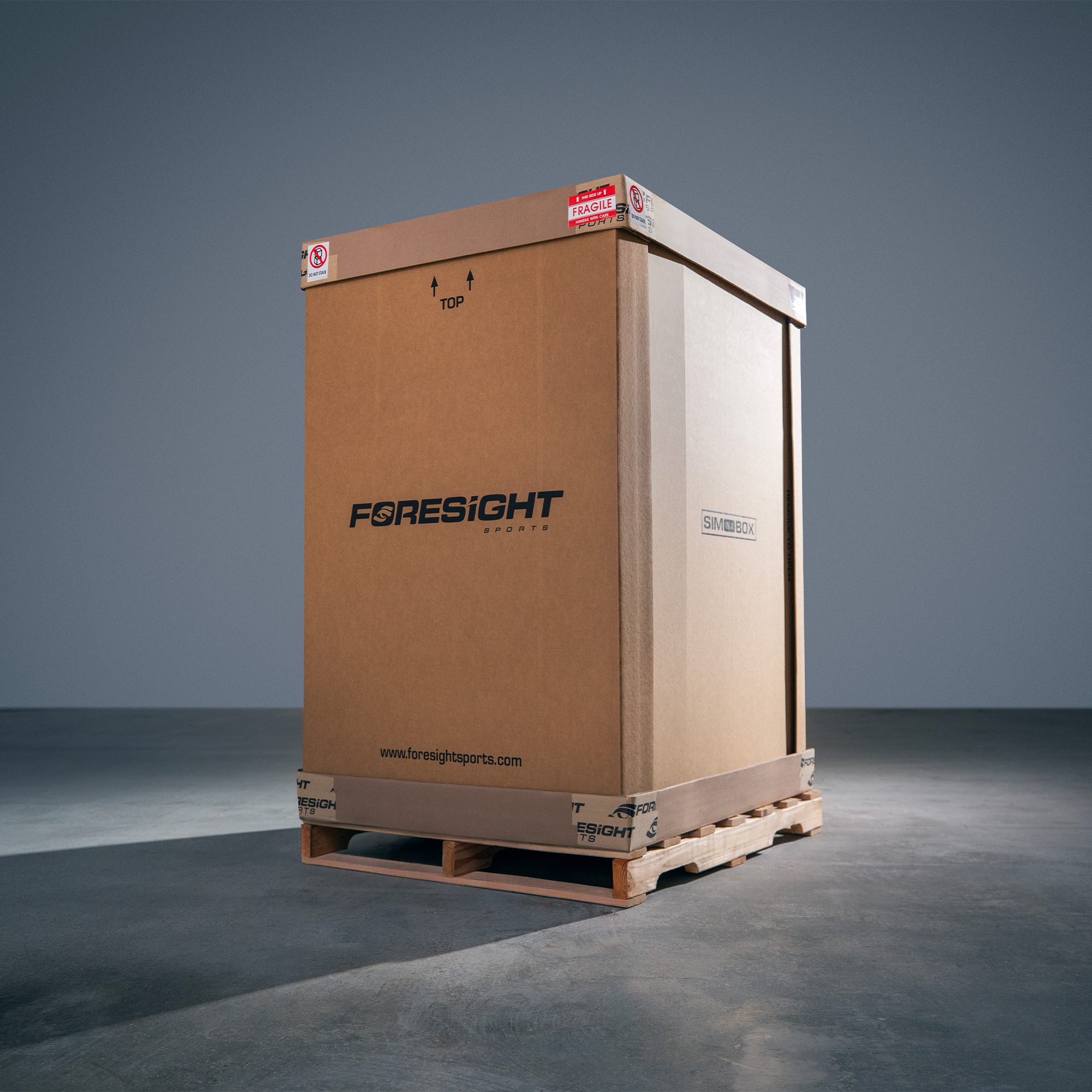 Sim In A Box Golf Simulator Bundle - Complete Simulator Kit with GCHawk Launch Monitor