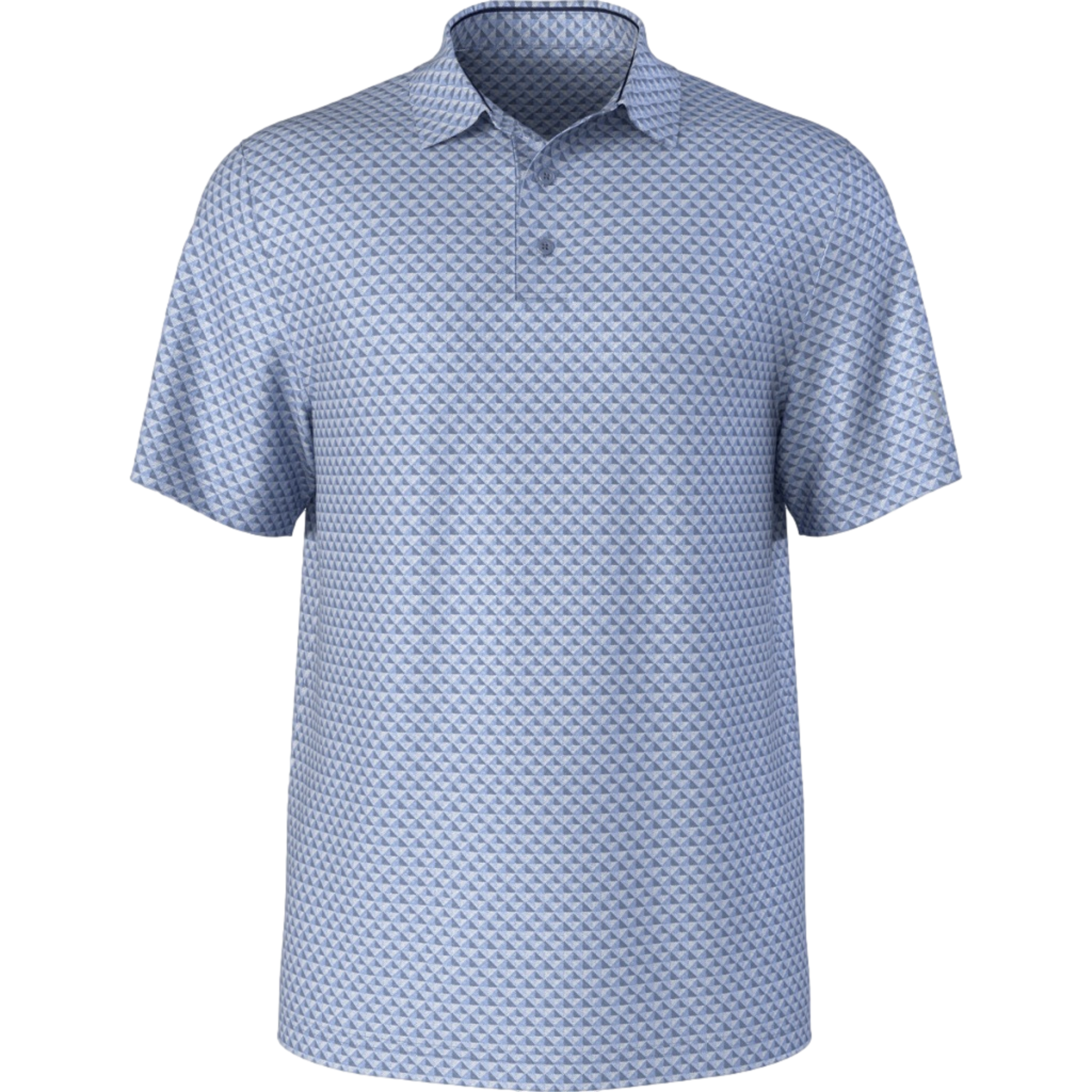 Linear Geometric Print Boys Golf Polo Shirt
