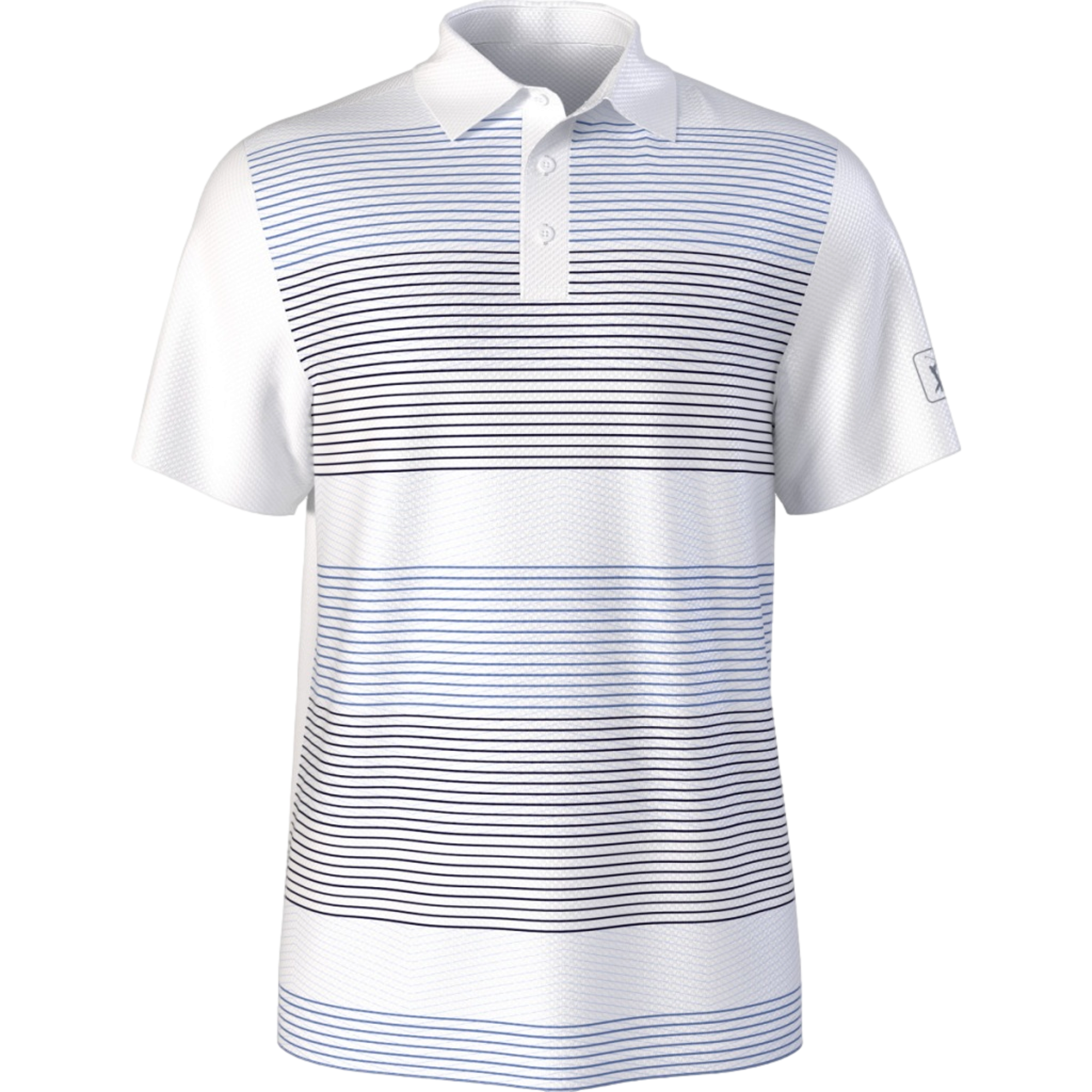 Layered Stripe Boys Golf Polo Shirt