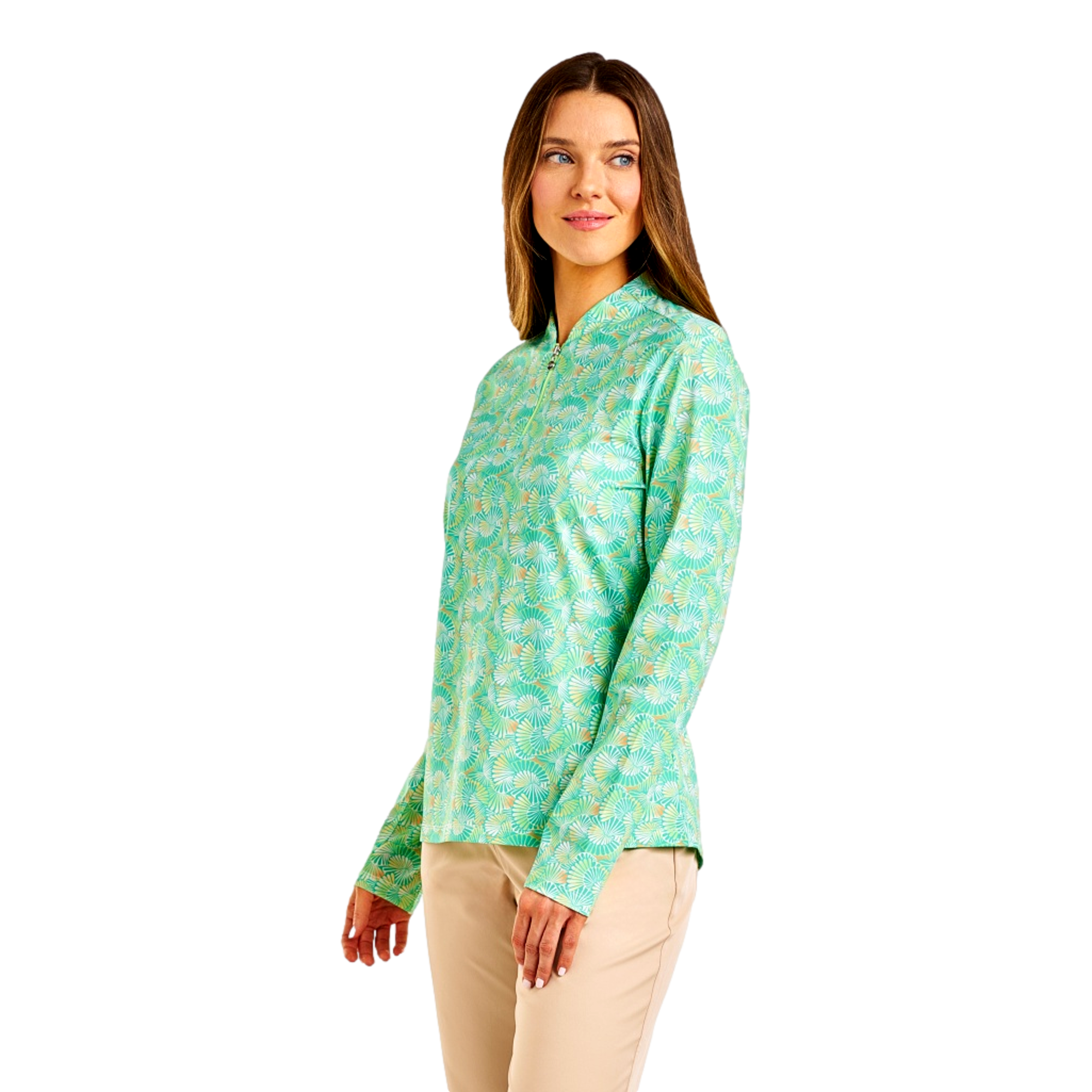 Savanna Mockneck Women's Long Sleeve Golf Shirt