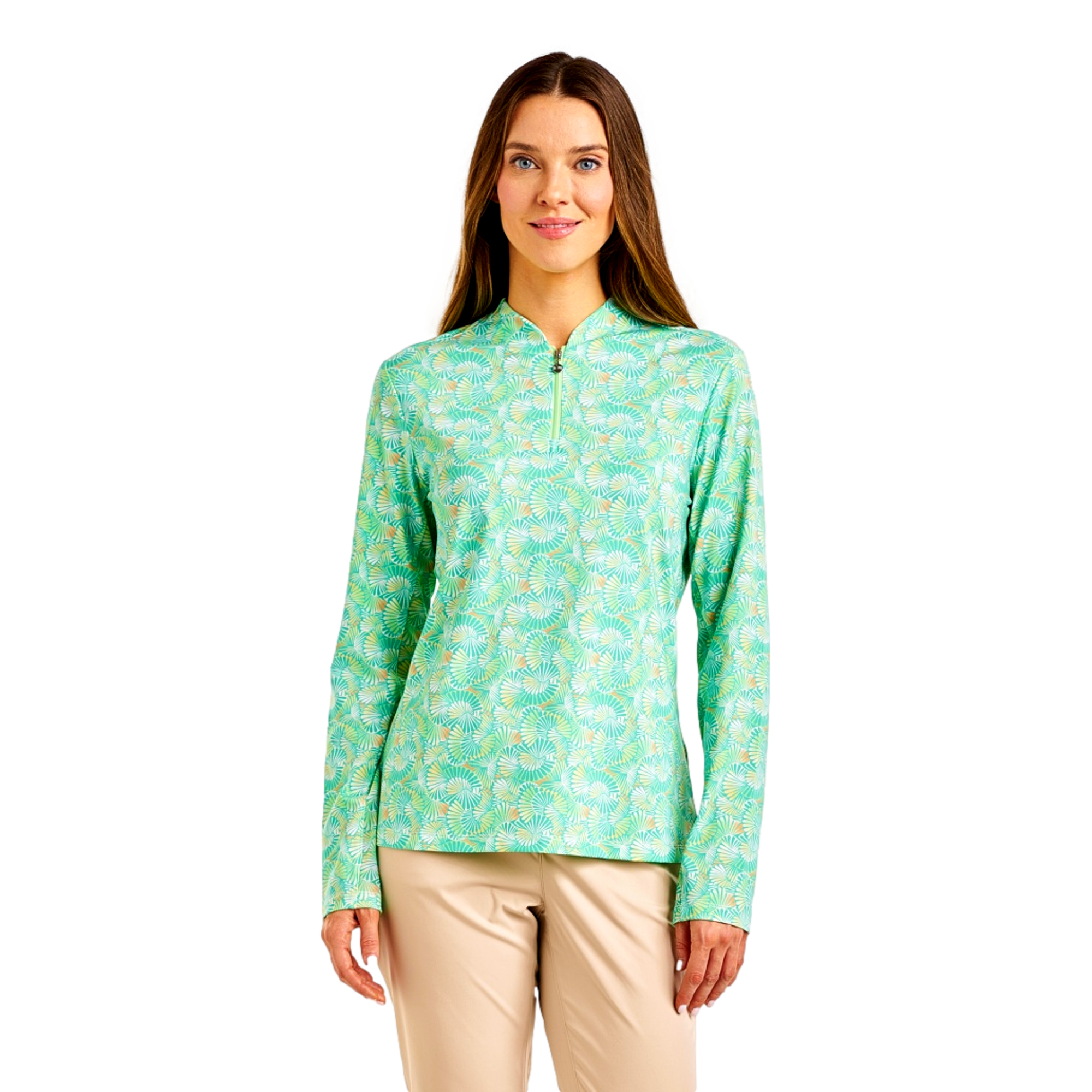 Savanna Mockneck Women's Long Sleeve Golf Shirt