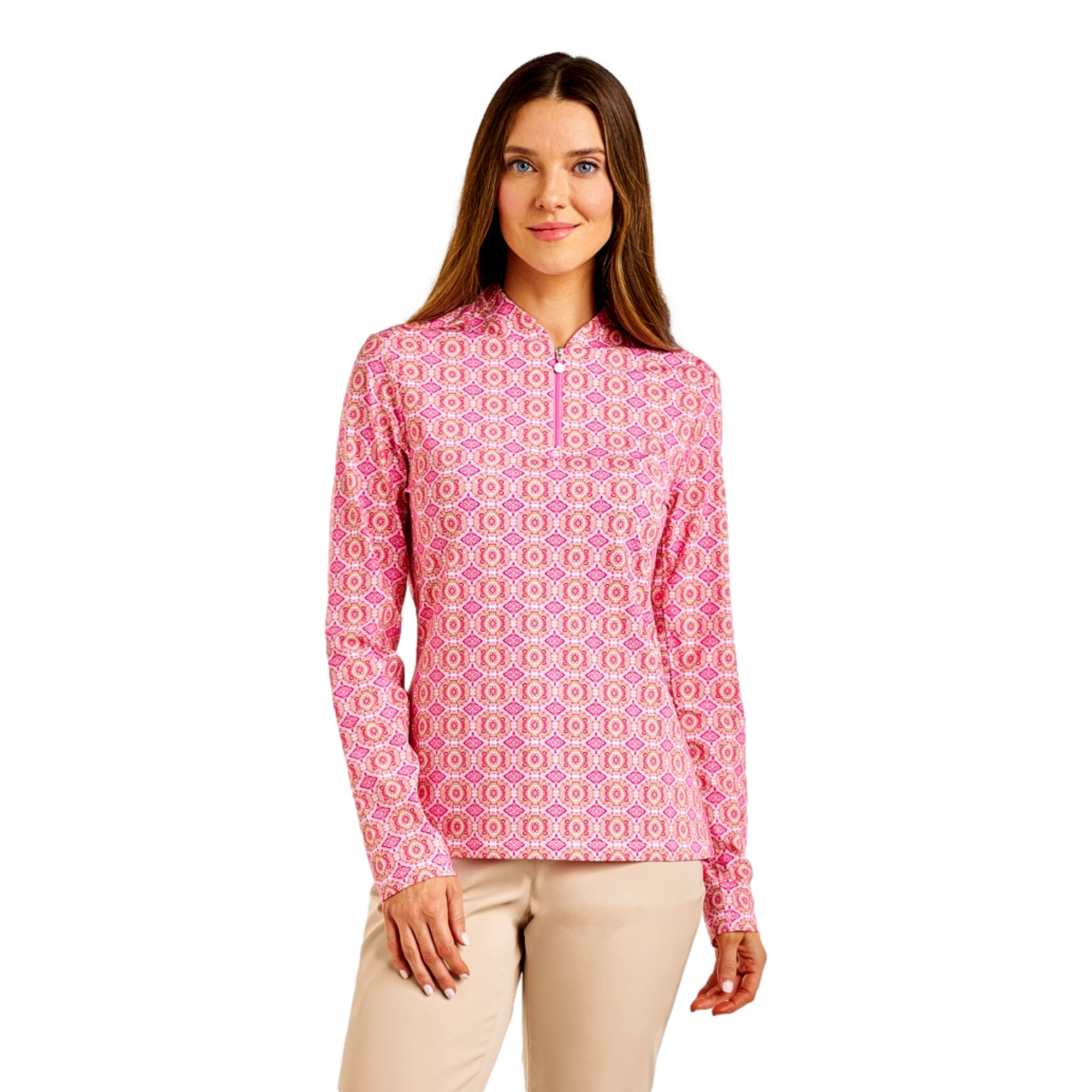 Savanna Mockneck Women's Long Sleeve Golf Shirt