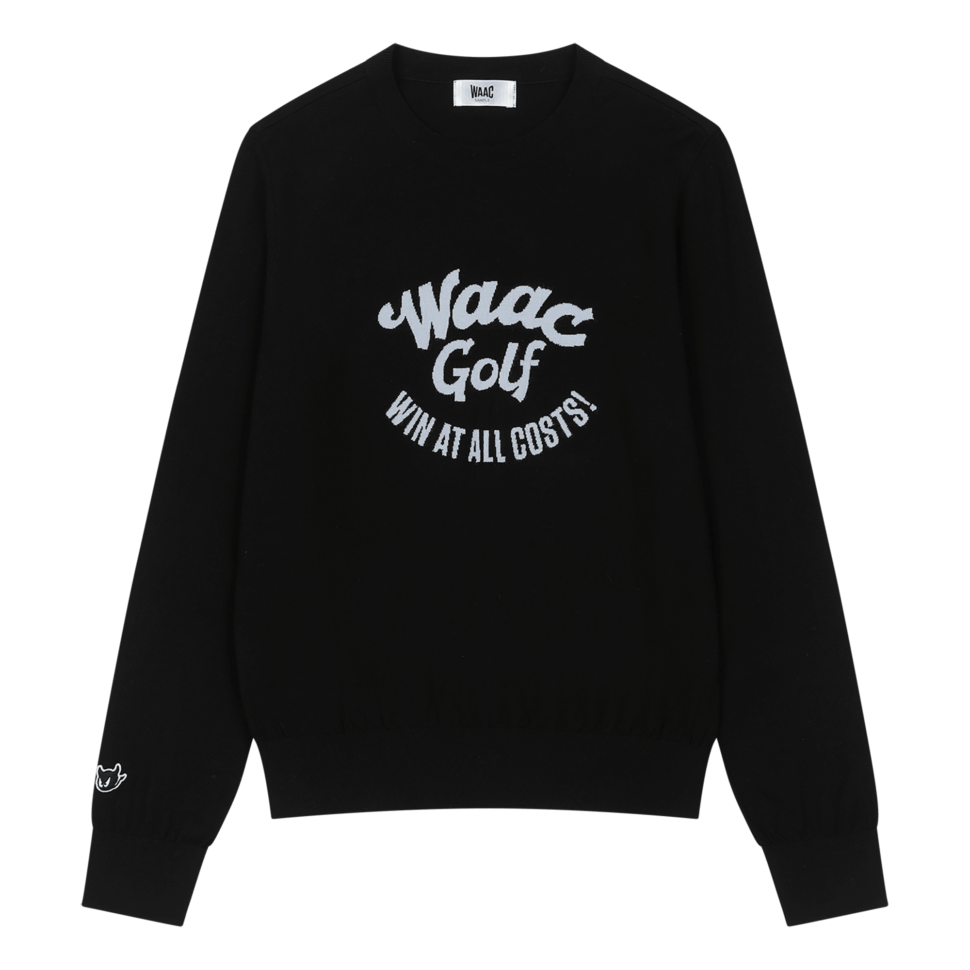 Win At All Costs Logo Slogan Women's Golf Sweater