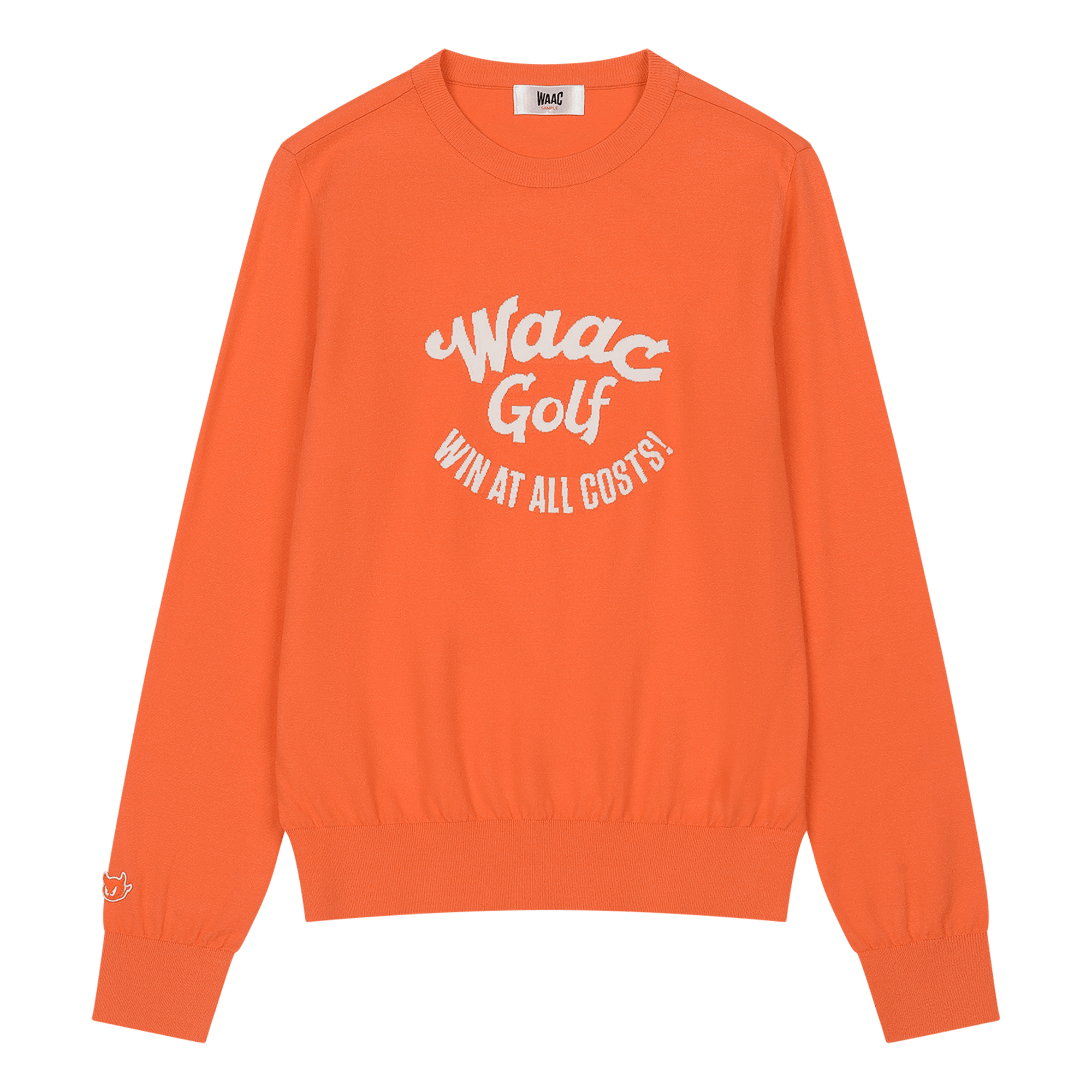 Win At All Costs Logo Slogan Women's Golf Sweater