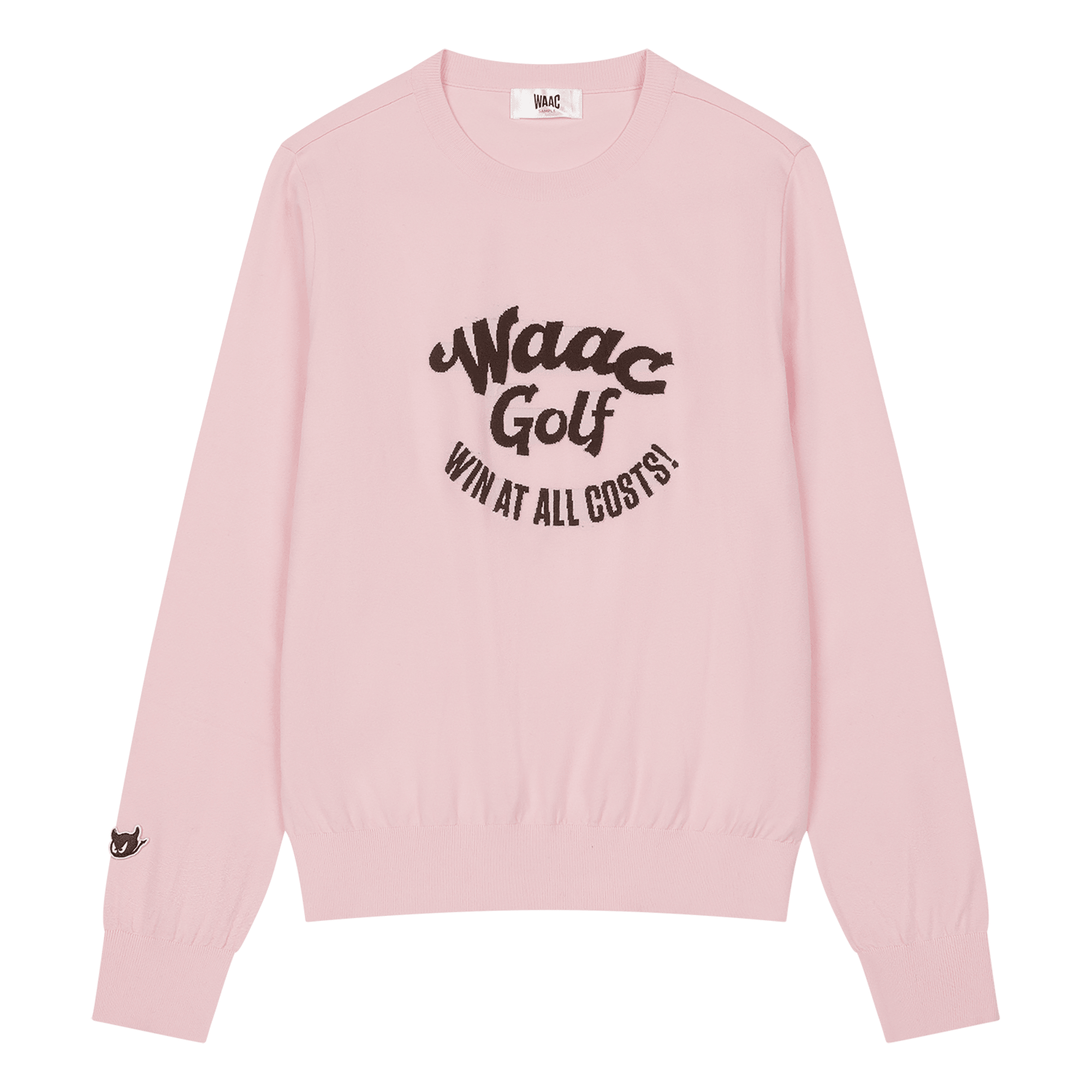 Win At All Costs Logo Slogan Women's Golf Sweater