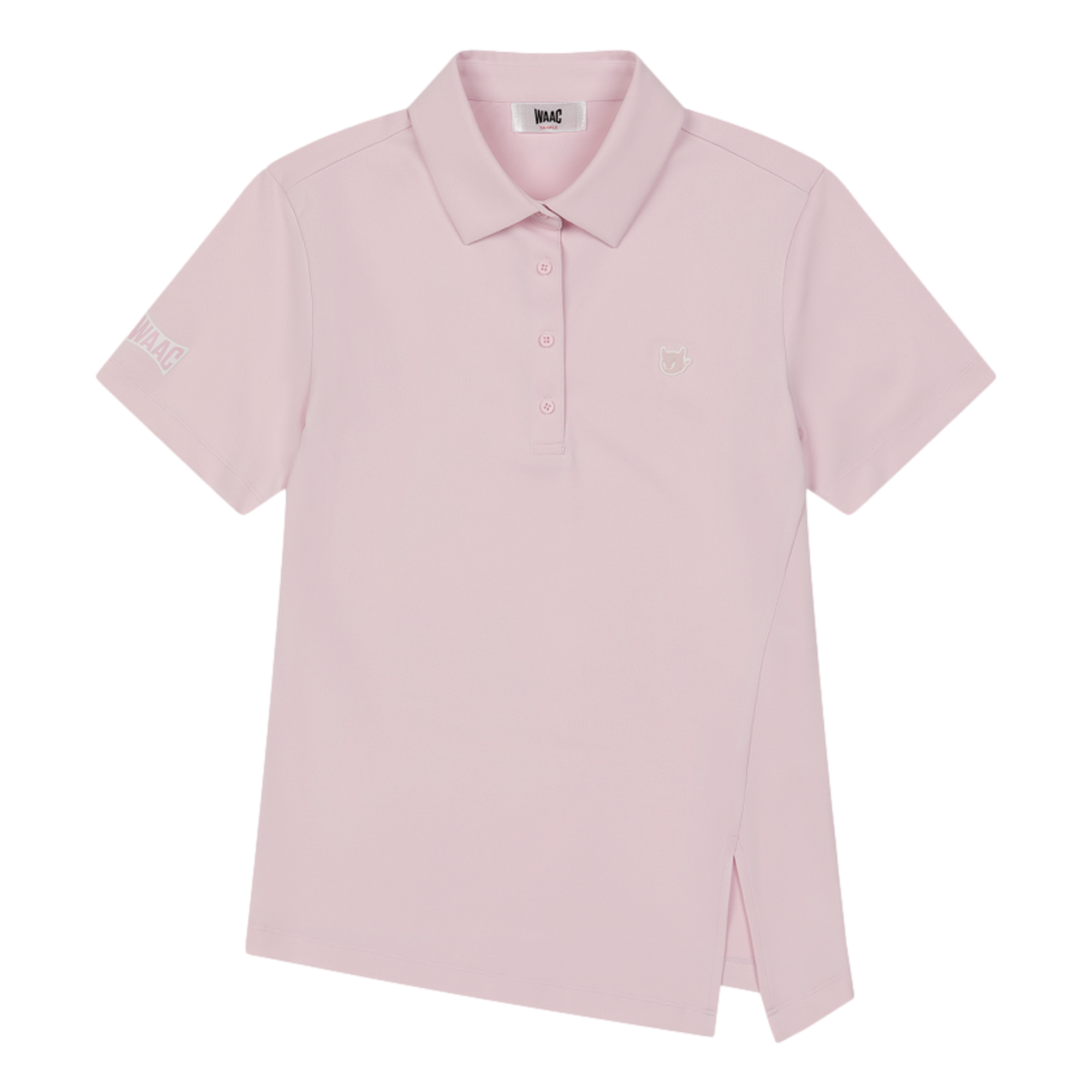 Slit Hem Women's Short Sleeve Golf Polo Shirt