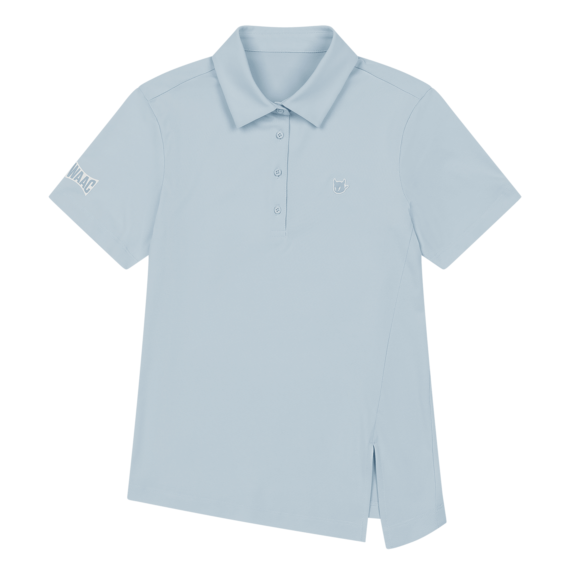 Slit Hem Women's Short Sleeve Golf Polo Shirt