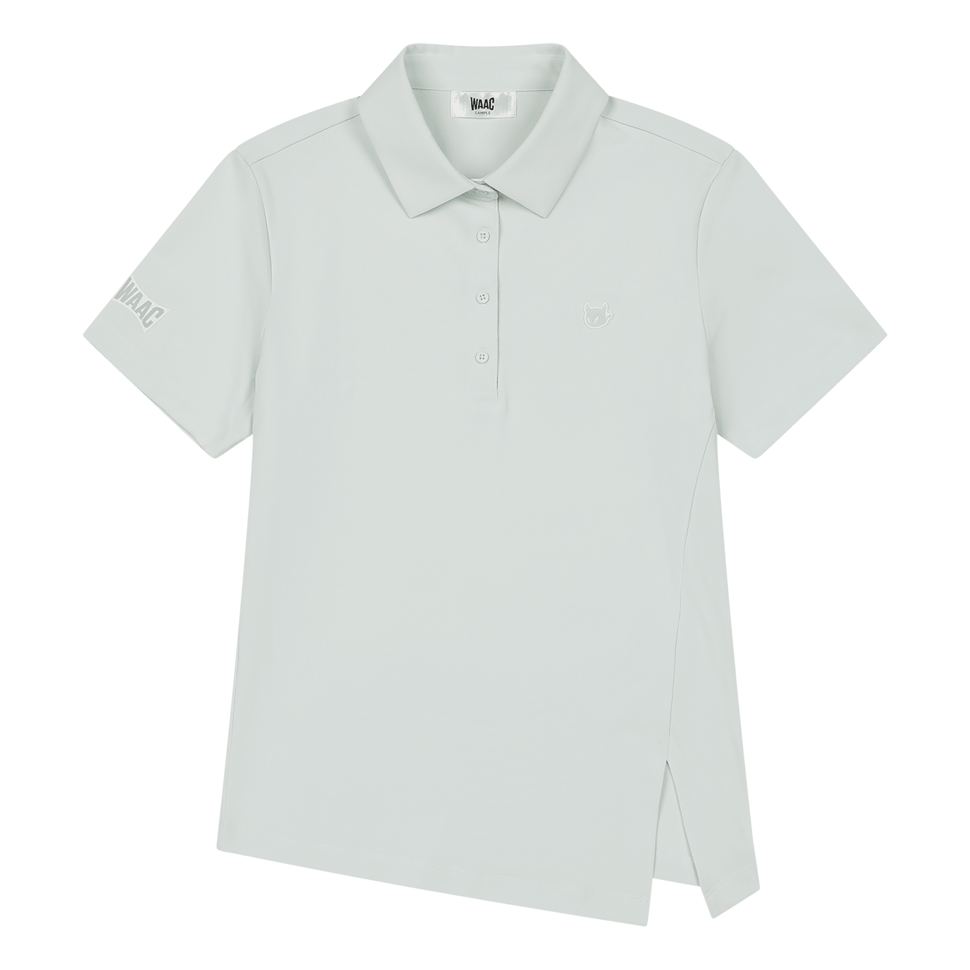 Slit Hem Women's Short Sleeve Golf Polo Shirt