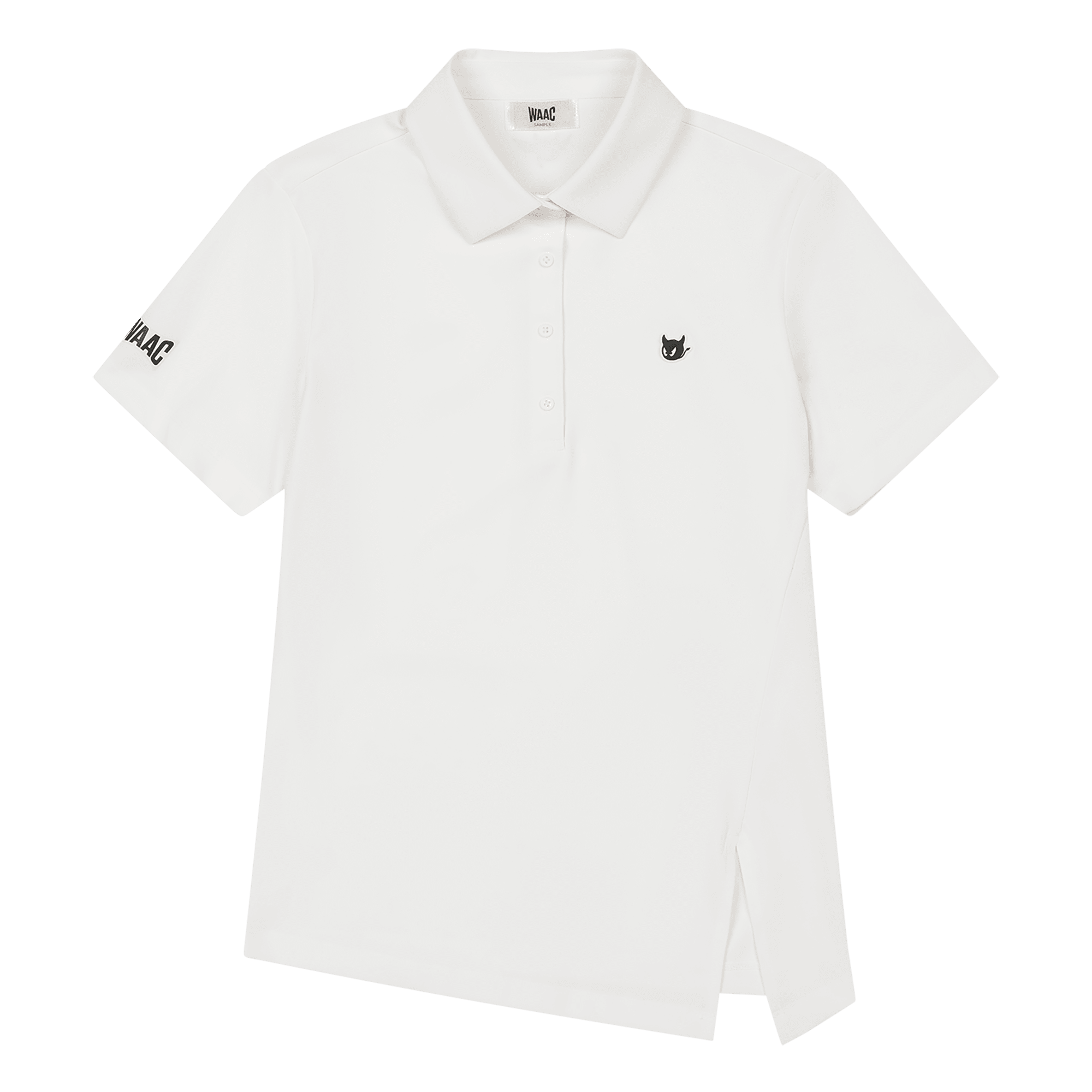 Slit Hem Women's Short Sleeve Golf Polo Shirt