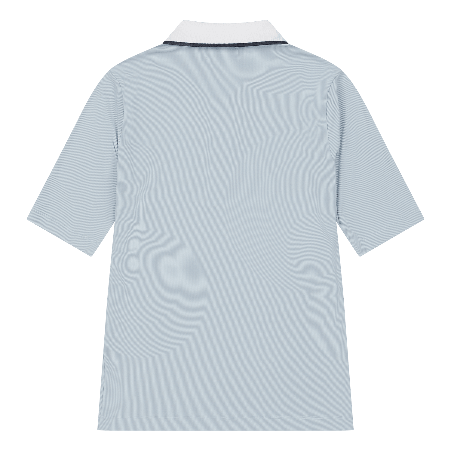 Slim Fit Rib Women's Short Sleeve Golf Polo Shirt