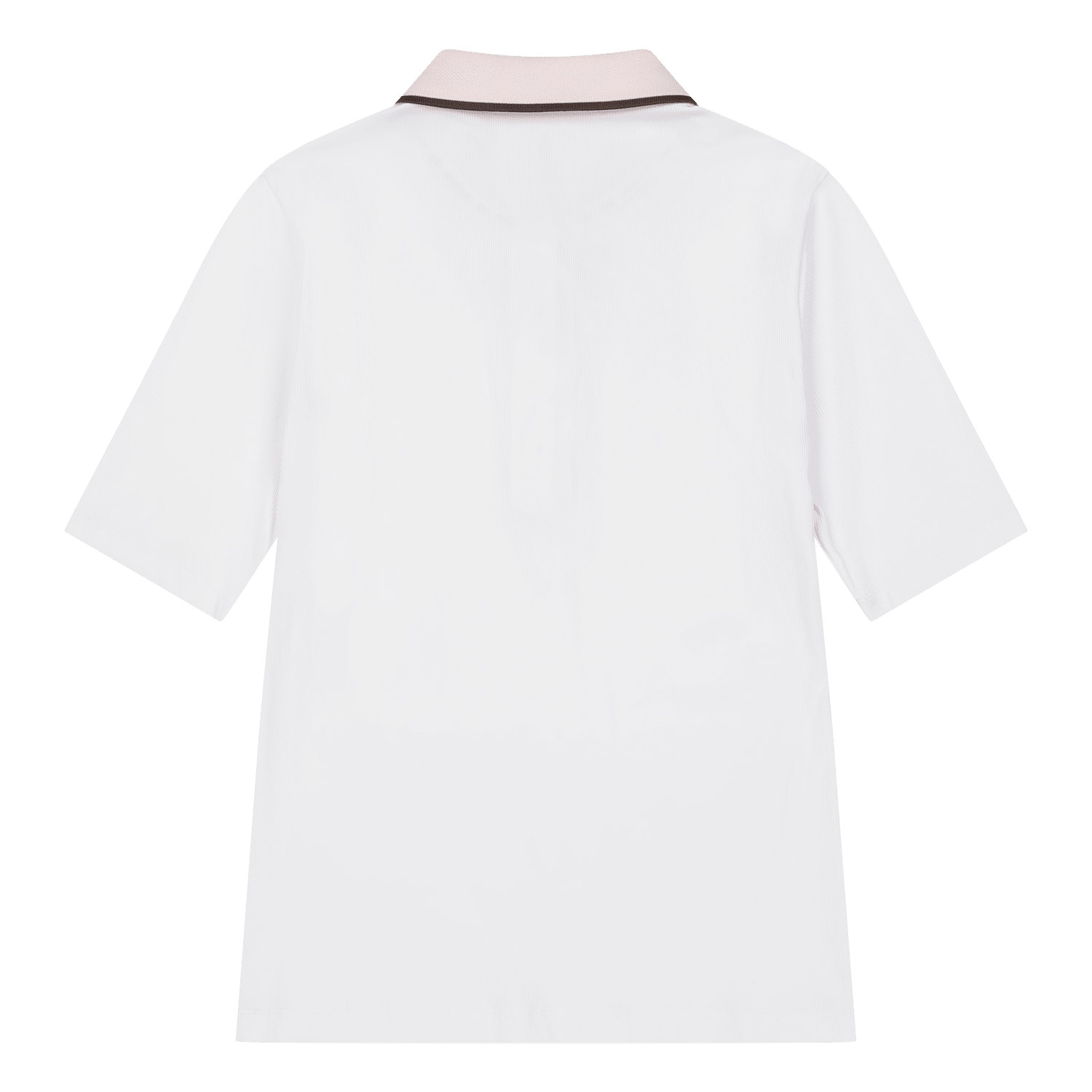 Slim Fit Rib Women's Short Sleeve Golf Polo Shirt