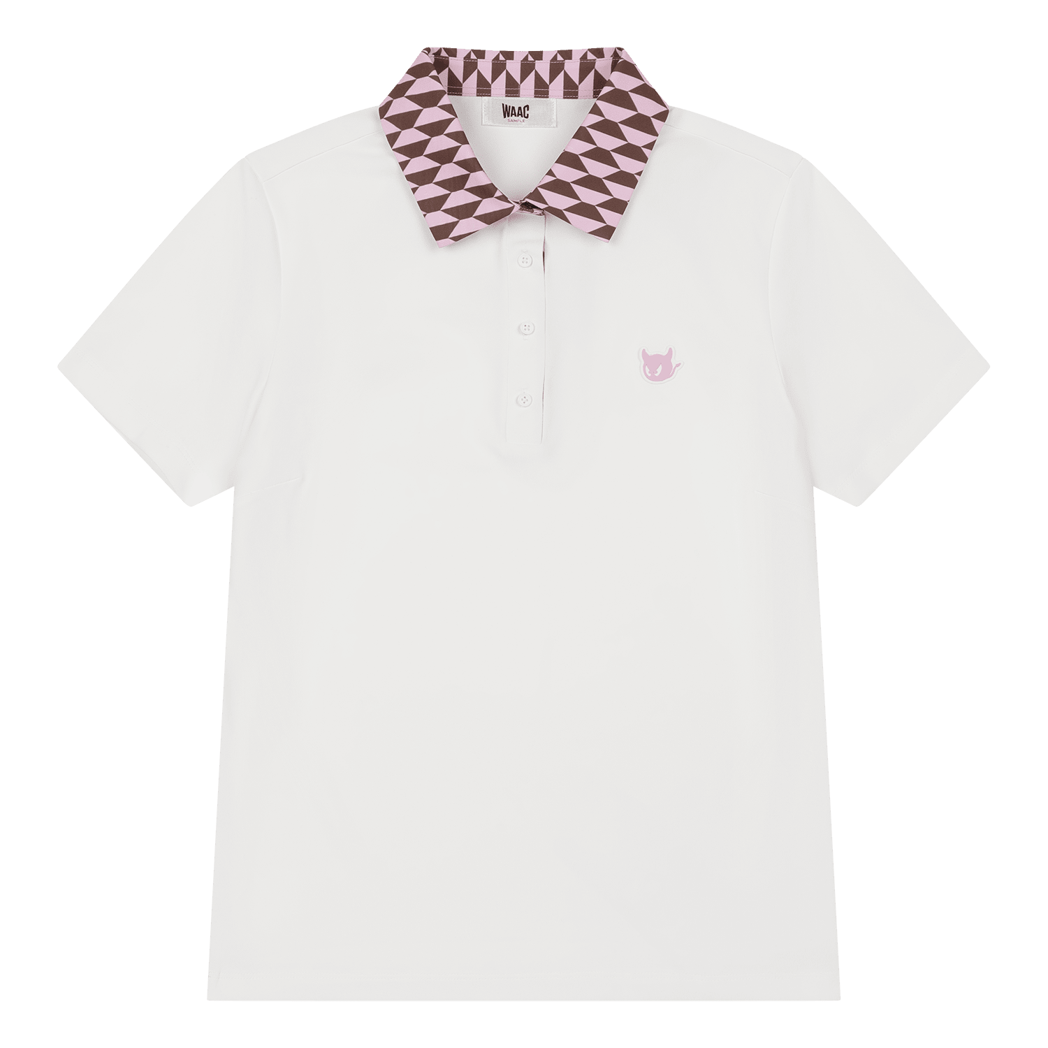 Optic Block Color Women's Short Sleeve Golf Polo Shirt