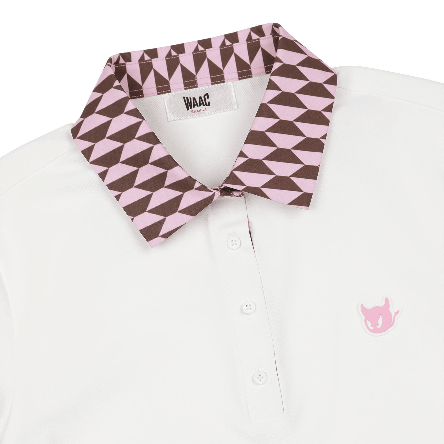 Optic Block Color Women's Short Sleeve Golf Polo Shirt