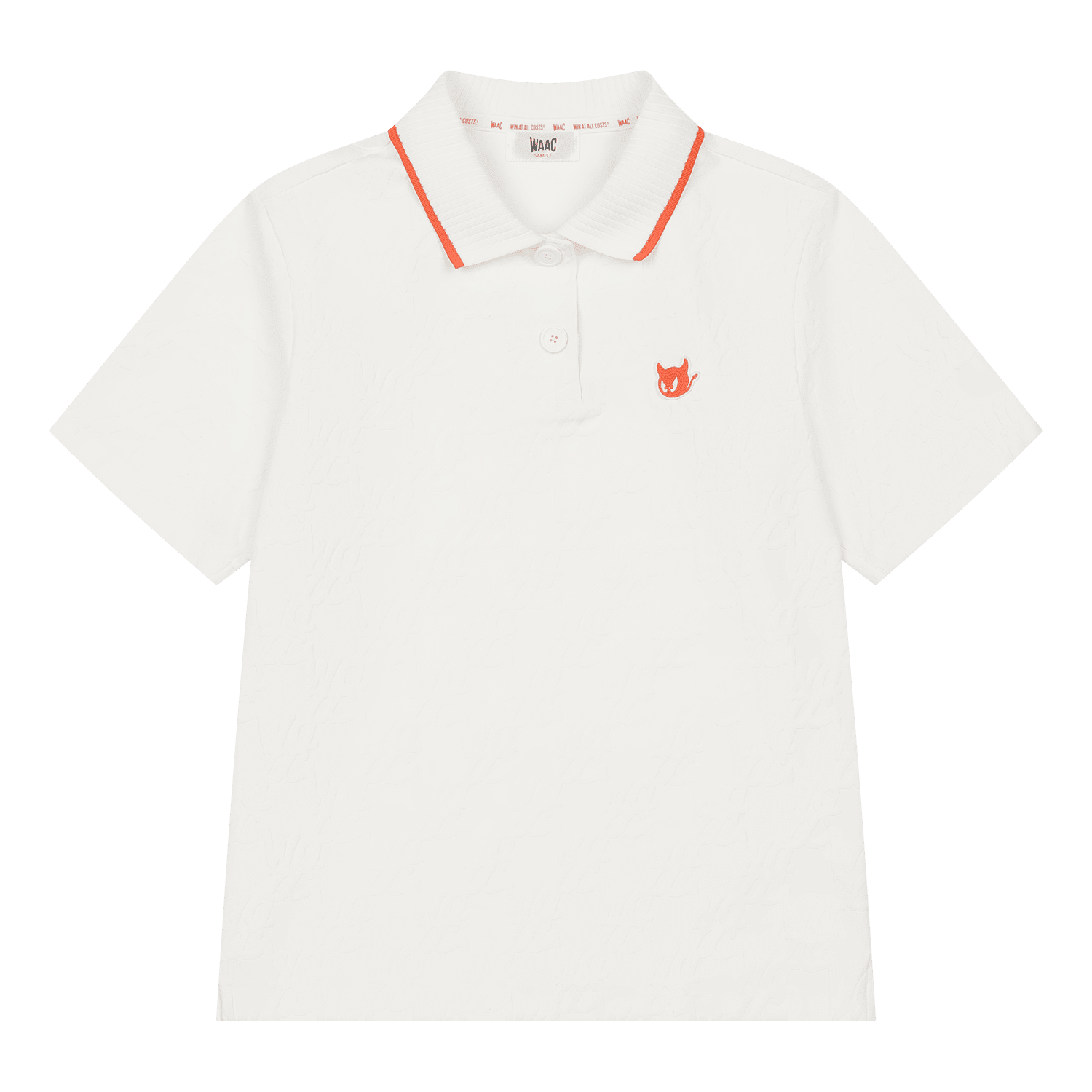 Logo Jacquard Women's Short Sleeve Golf Polo Shirt