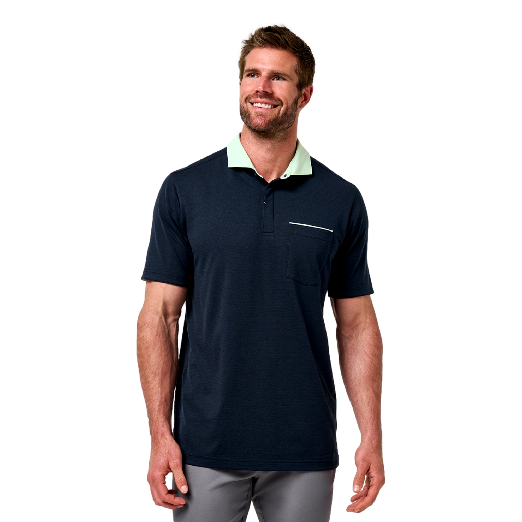 Fairway to Heaven Men's Short Sleeve Golf Polo Shirt