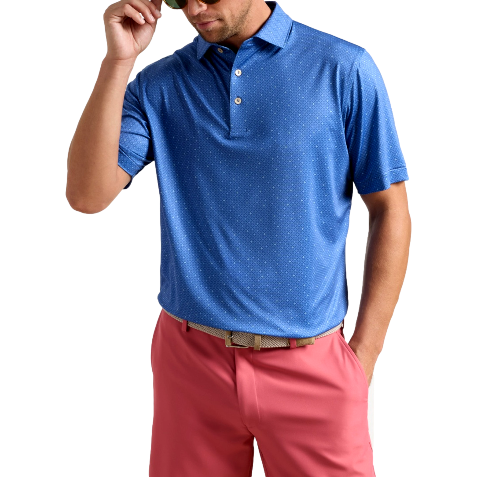 Barrier Performance Jersey Men's Golf Polo Shirt