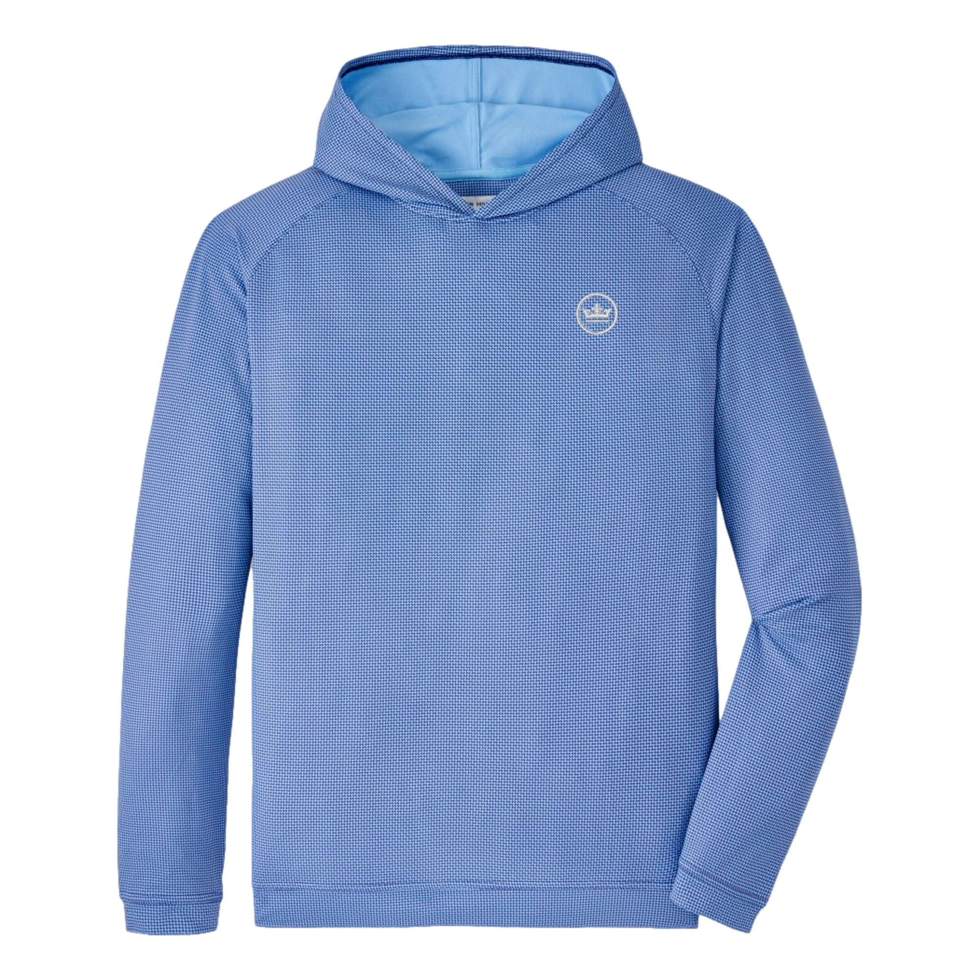 Pine Houndstooth Performance Men's Golf Hoodie