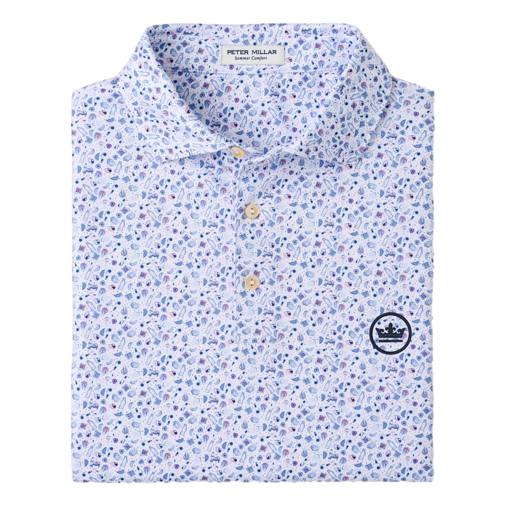 Oyster Roast Performance Men's Golf Polo Shirt