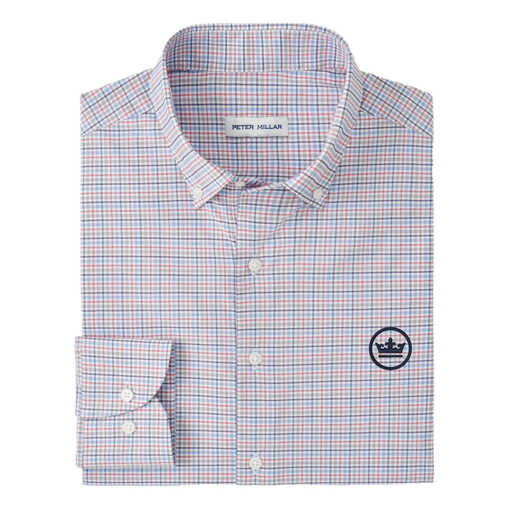 Casey Performance Twill Men's Long Sleeve Button Up Golf Shirt