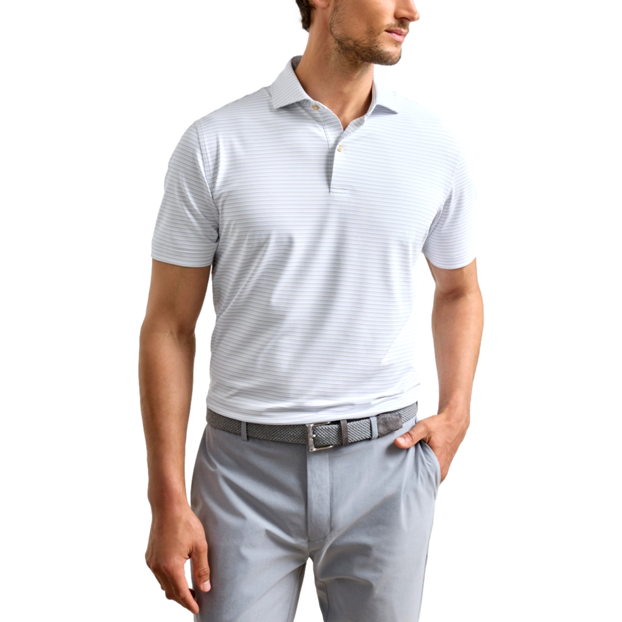 Echo Performance Jersey Men's Golf Polo Shirt