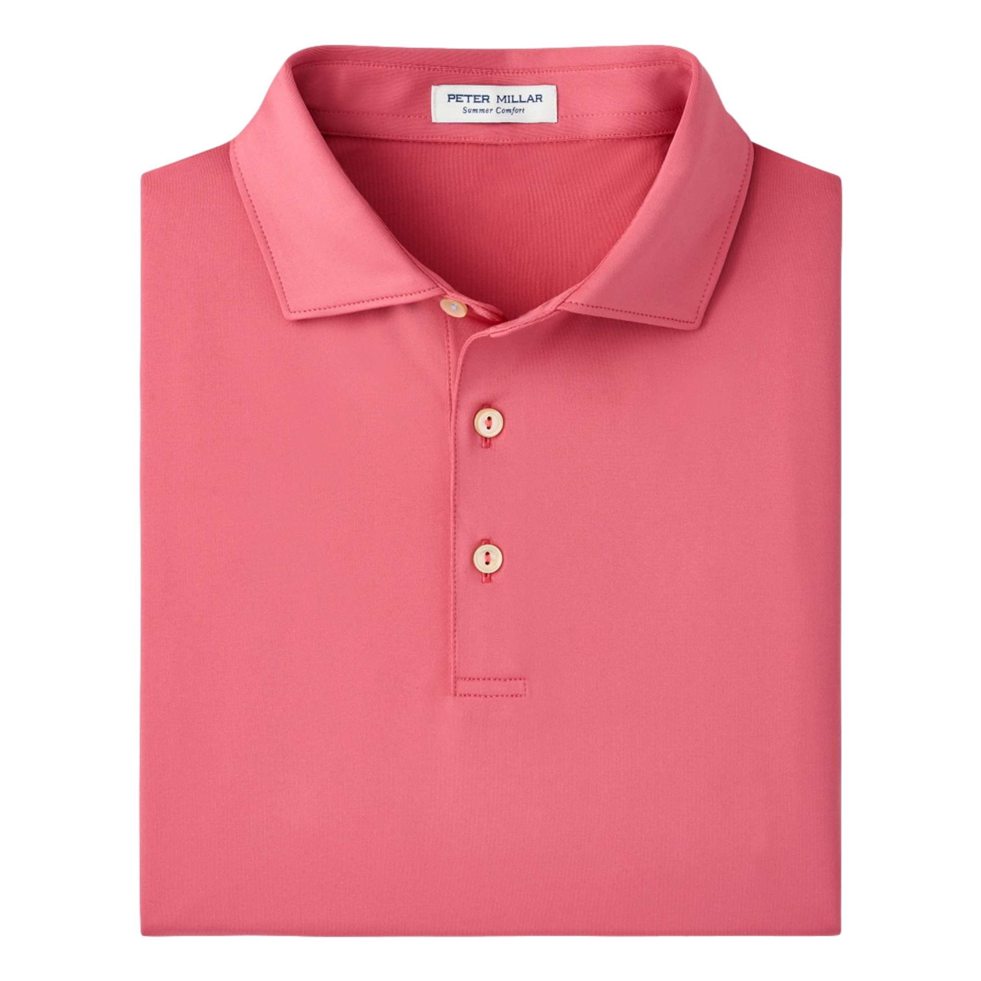Solid Performance Jersey Men's Golf Polo Shirt