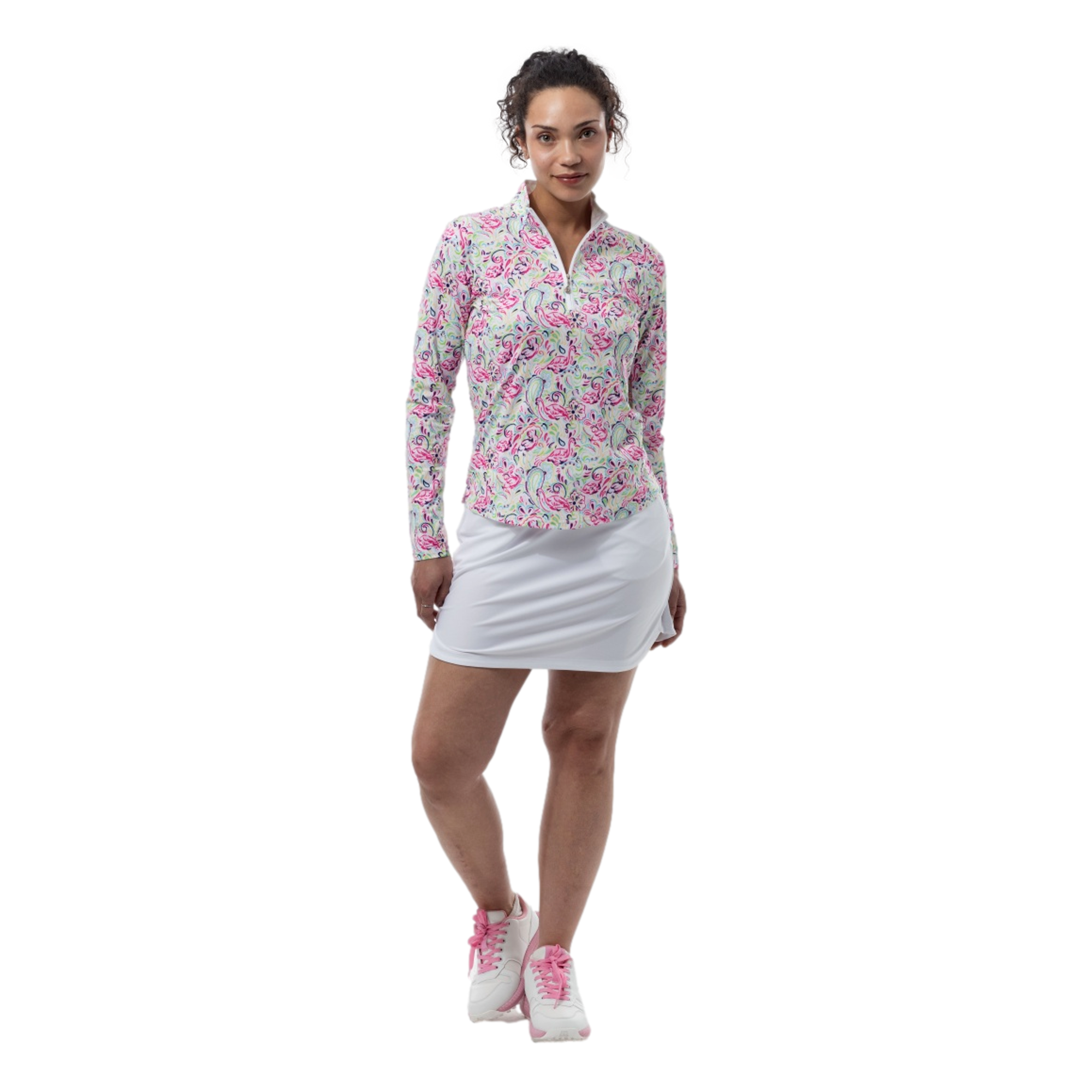 Pink Flamingo Women's Golf Quarter Zip