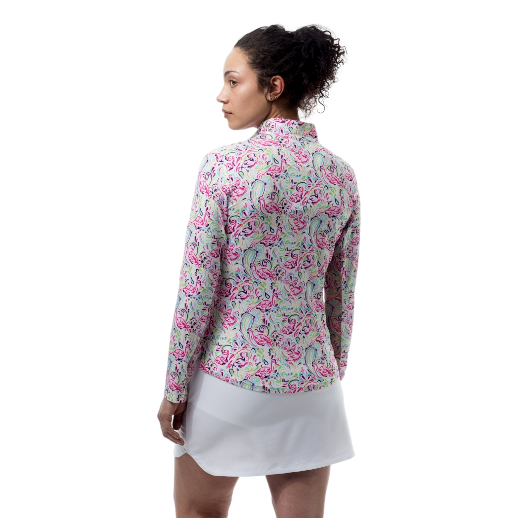 Pink Flamingo Women's Golf Quarter Zip