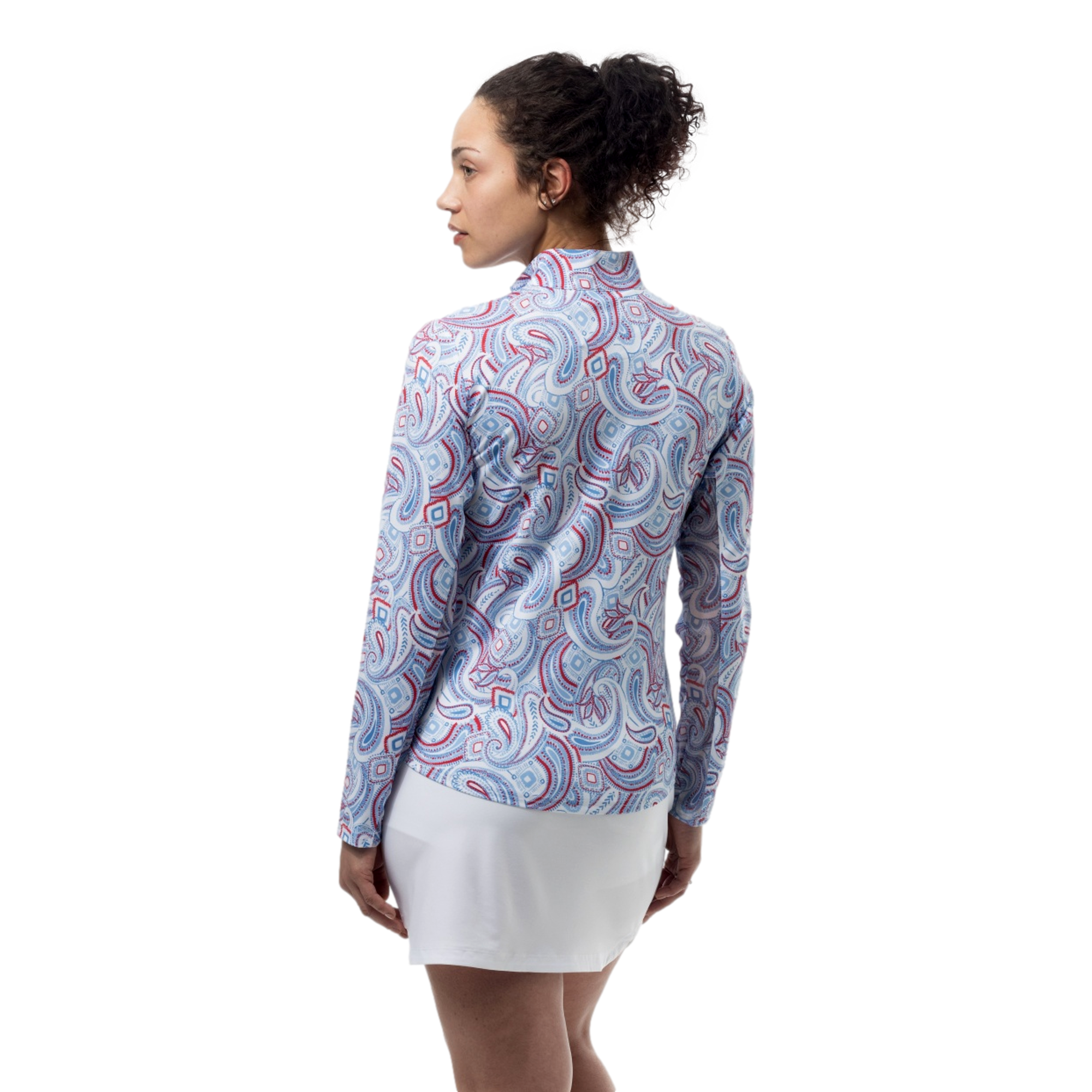 Pop Paisley Women's Golf Quarter Zip