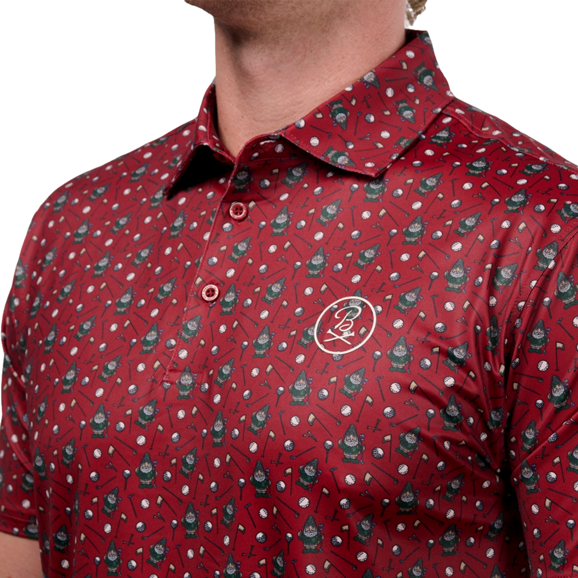 Season's Greetings Men's Short Sleeve Golf Polo Shirt