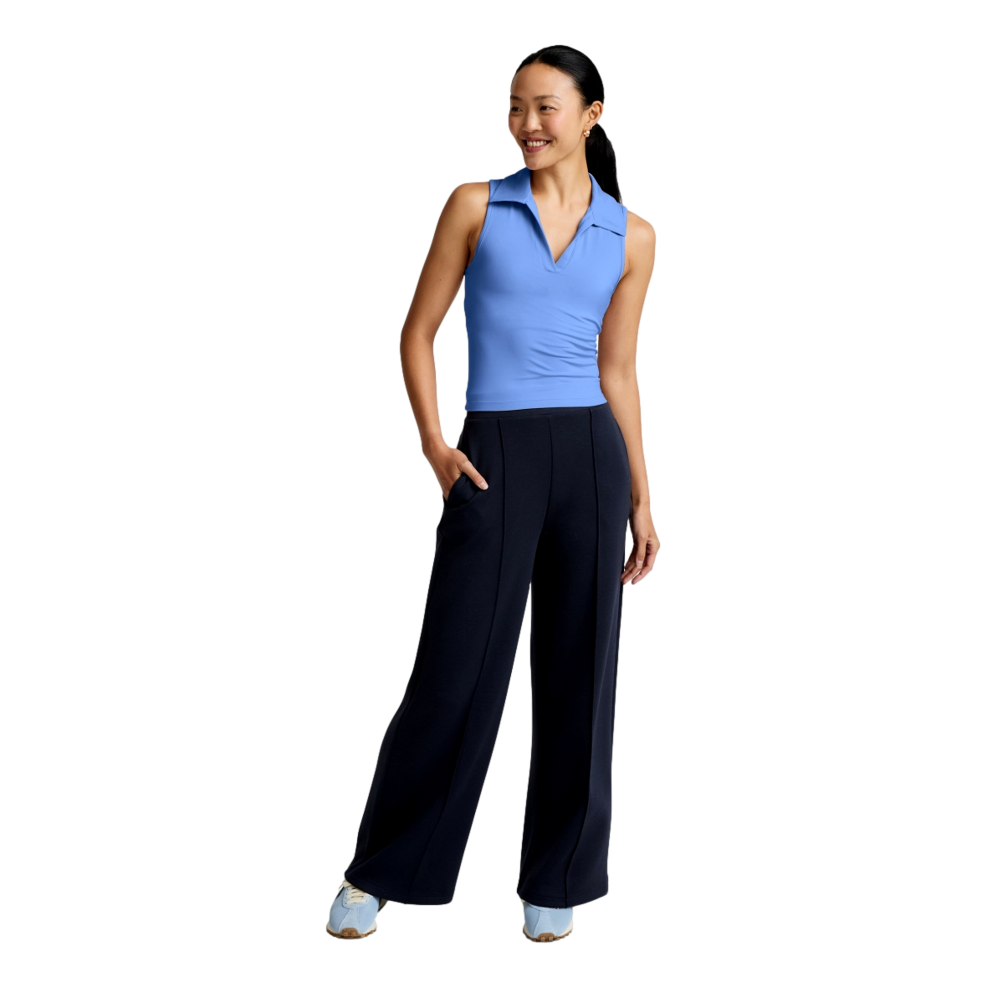 Sport Active Women's Sleeveless Golf Polo Shirt