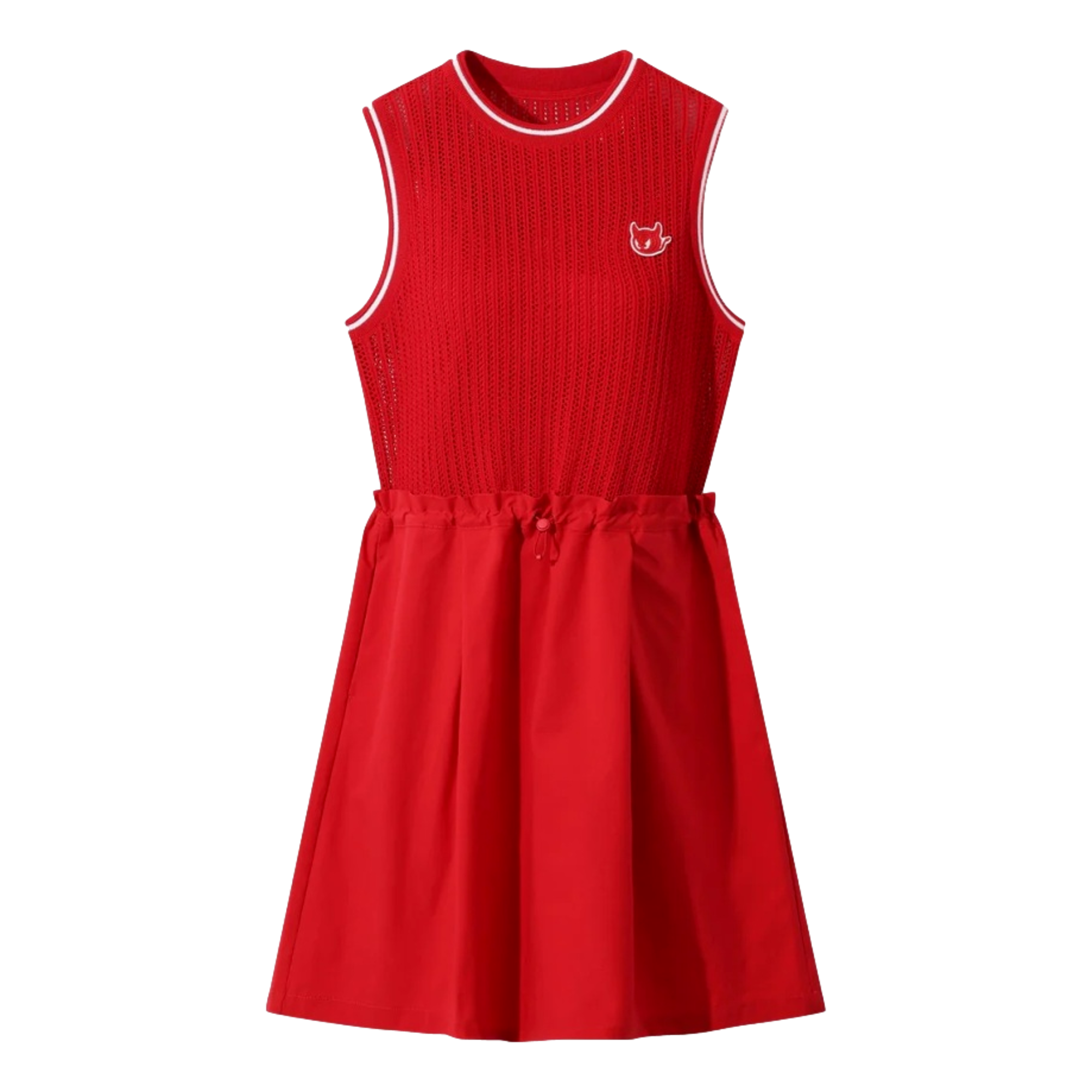 Athletic Mesh Knit Women's Sleeveless Golf Dress