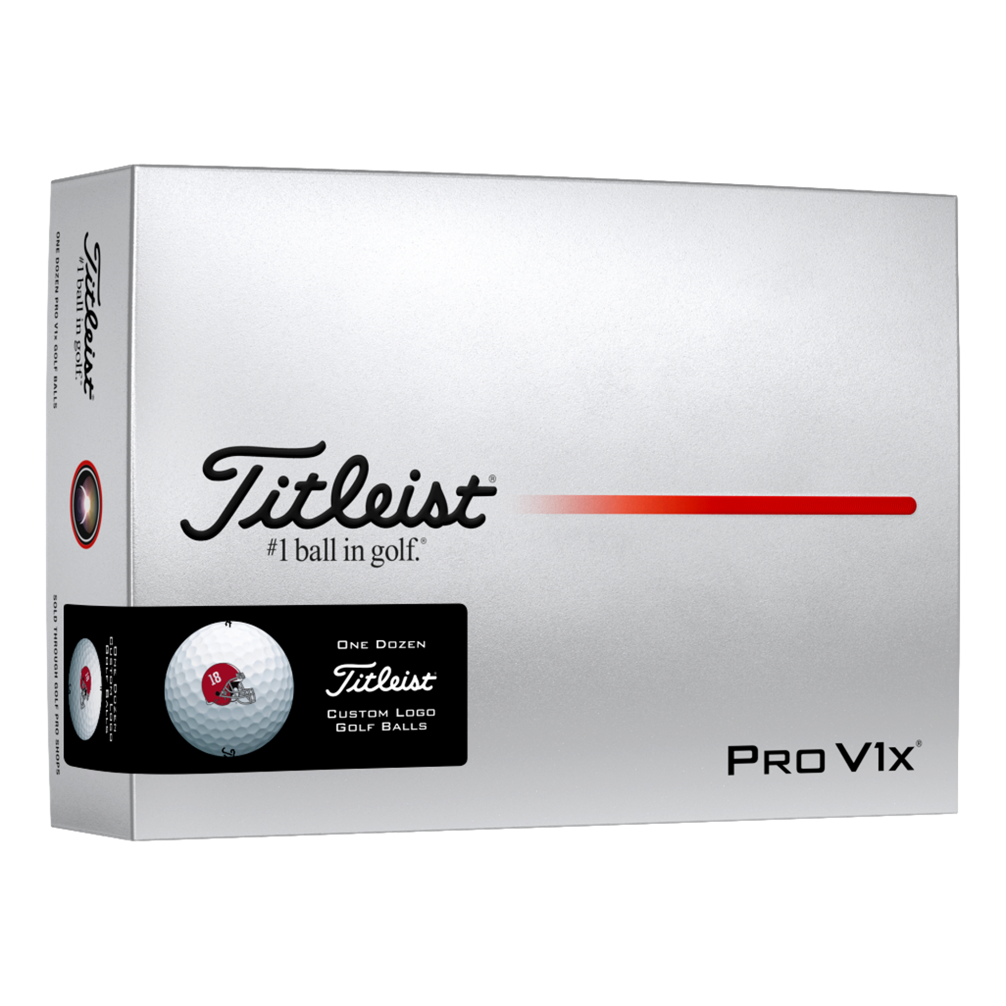 Pro V1x 2025 Alabama #18 Helmet Golf Balls