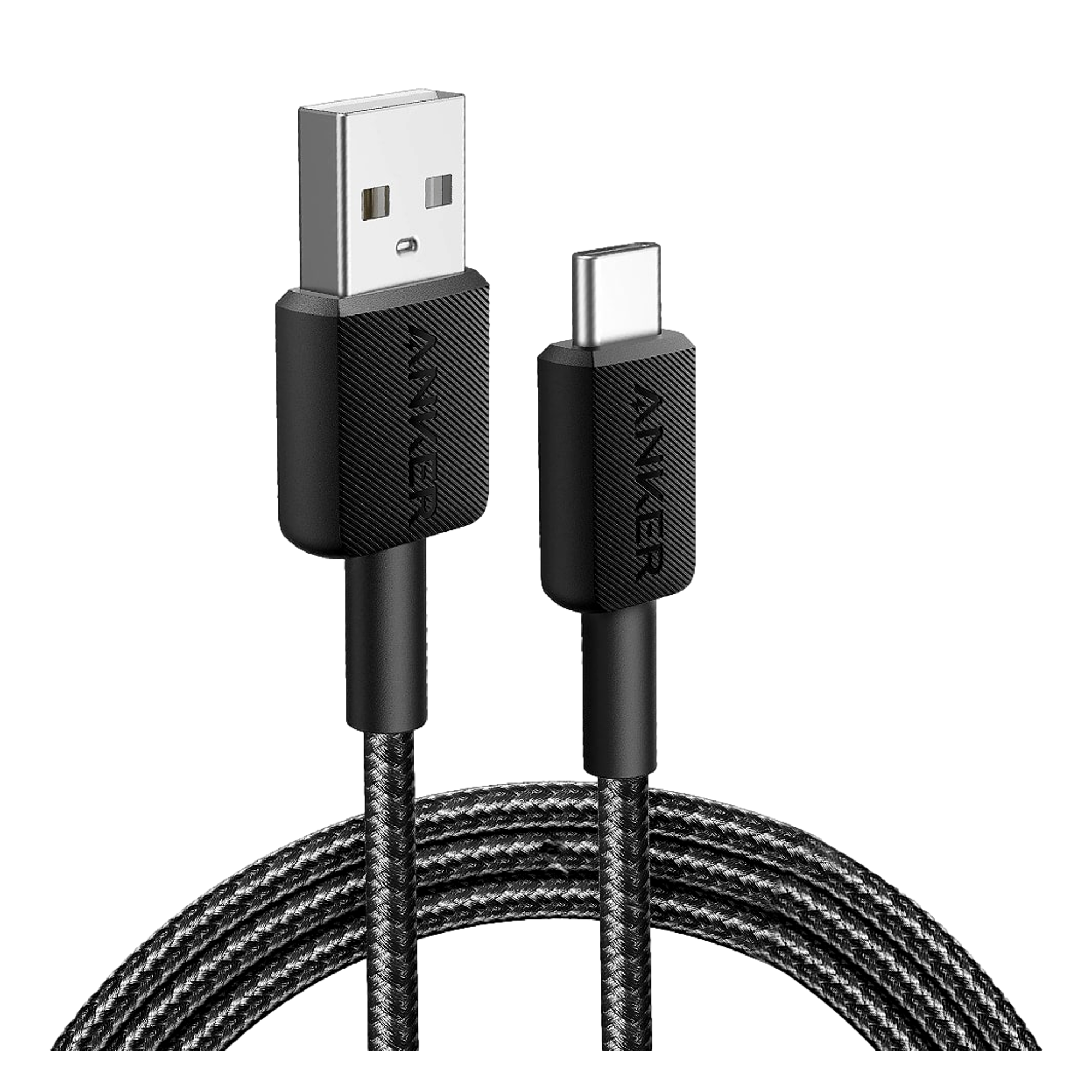 322 Braided USB-A to USB-C 6' Cable