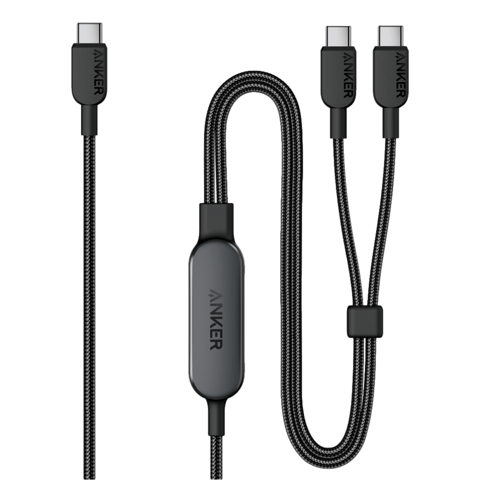 Braided 2in1 USB-C to USB-C 4' Cable