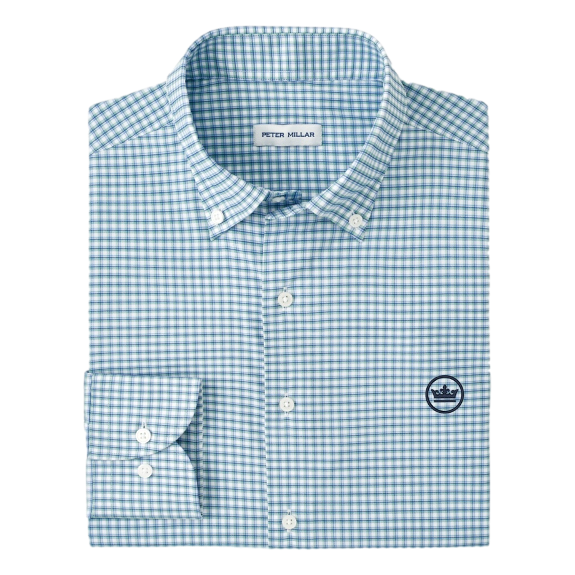 Gregory Performance Twill Woven Long Sleeve Men's Button Up Golf Shirt