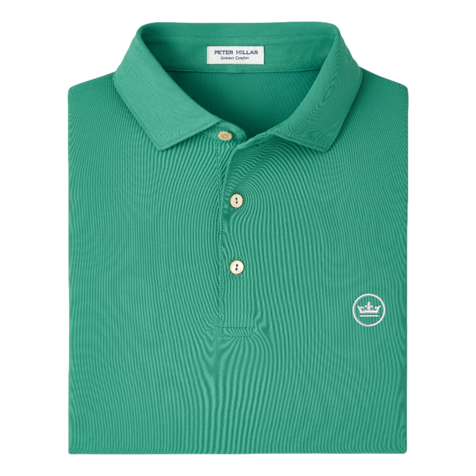 Solid Performance Mesh Men's Golf Polo Shirt