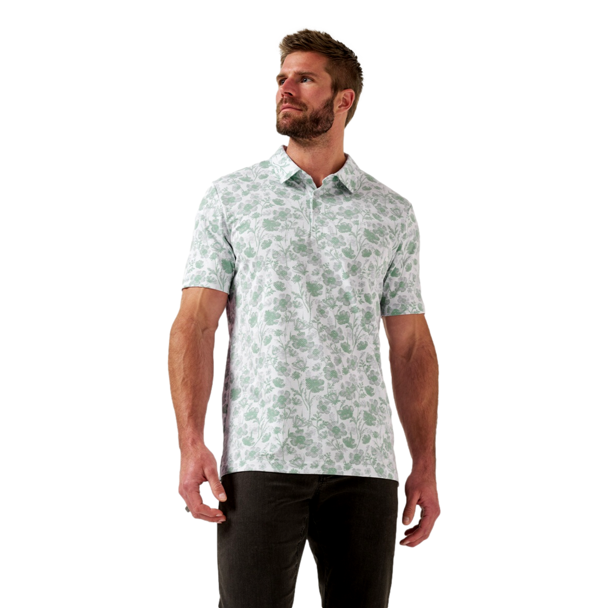Been Abroad Men's Short Sleeve Golf Polo Shirt