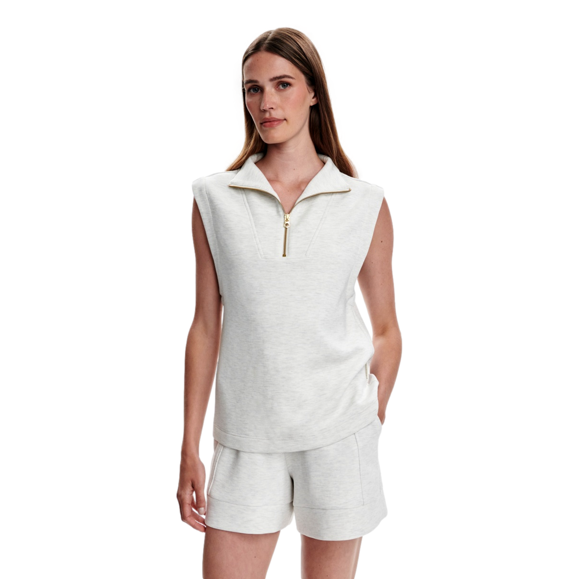 Magnolia Quarter Zip Women's Sleeveless Golf Shirt