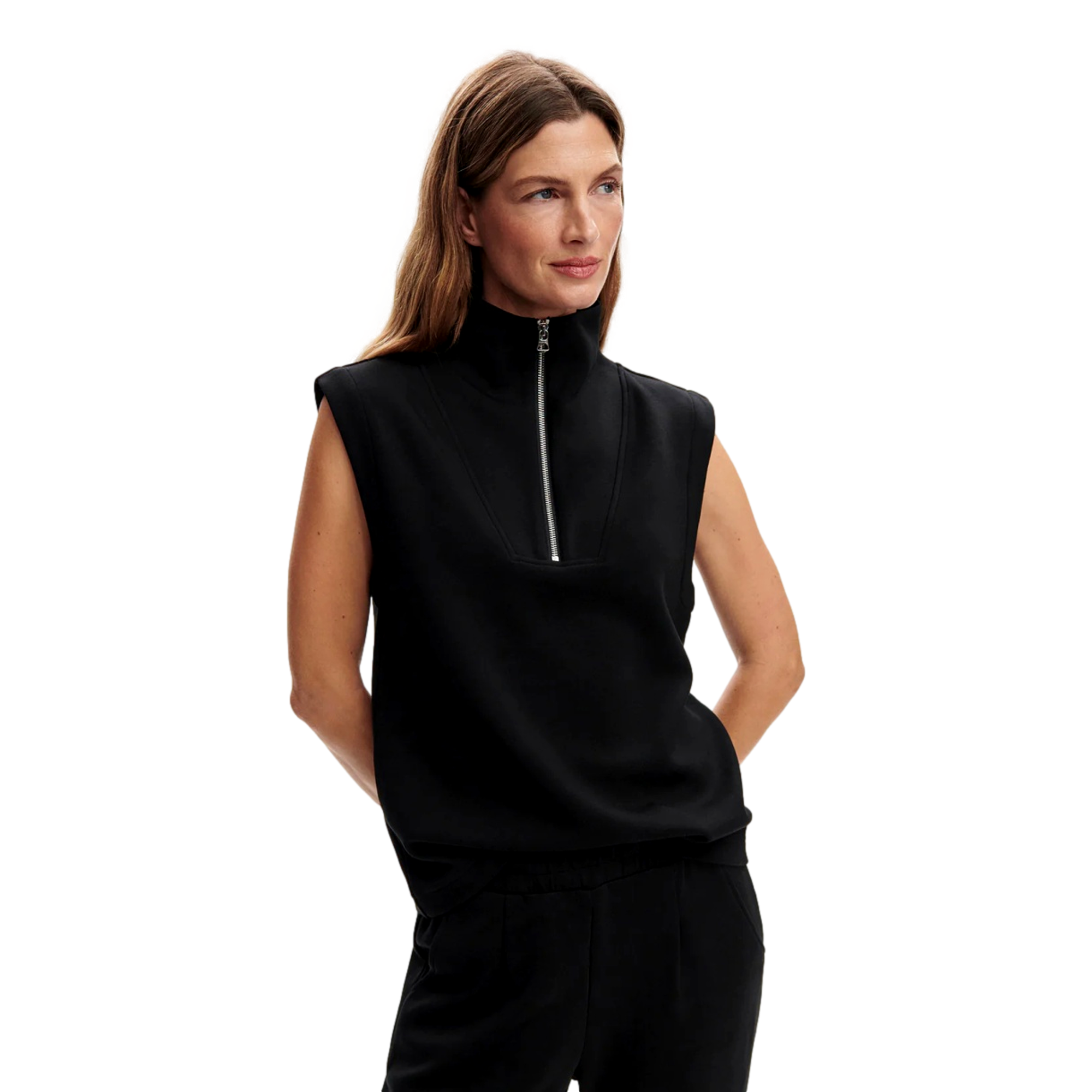 Magnolia Quarter Zip Women's Sleeveless Golf Shirt