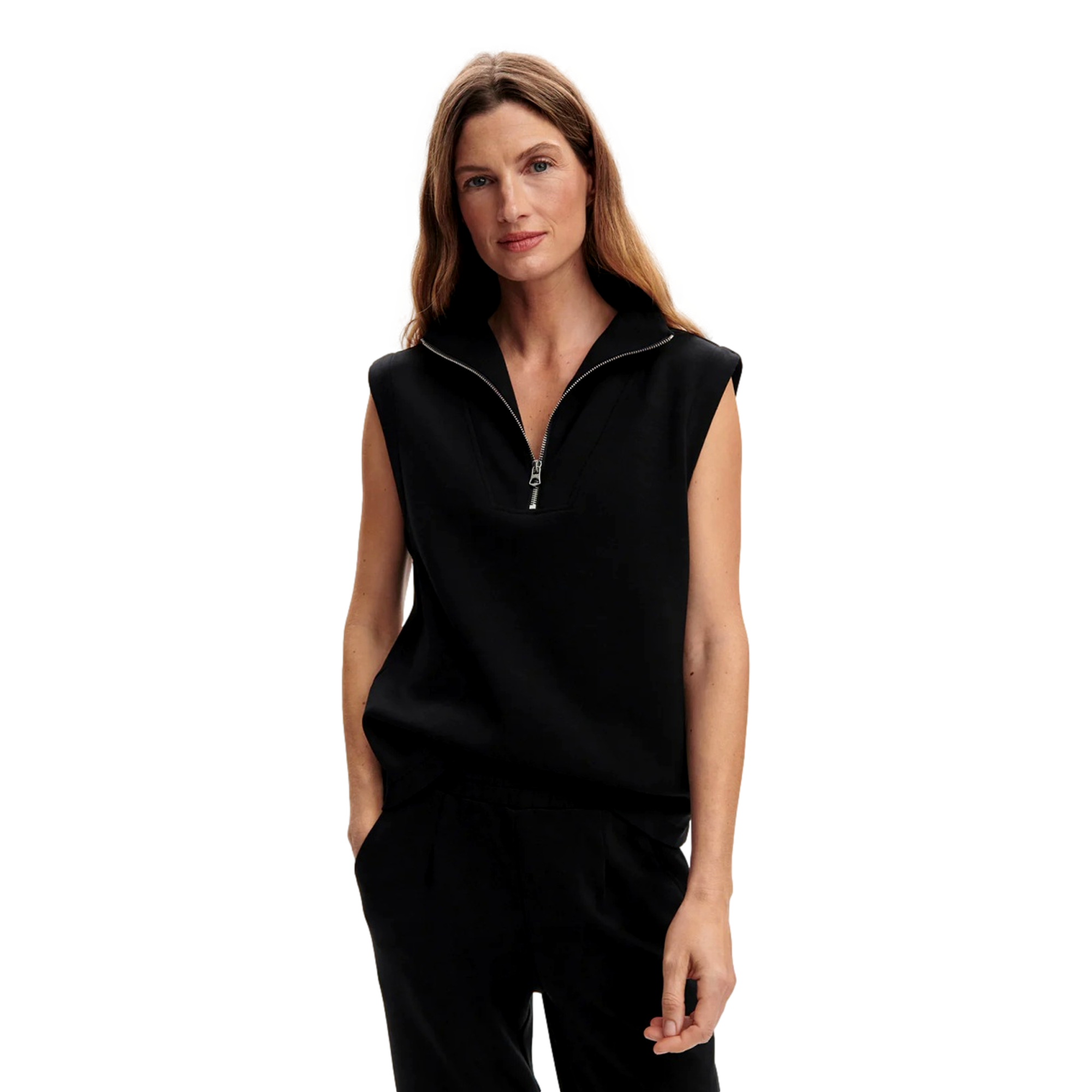 Magnolia Quarter Zip Women's Sleeveless Golf Shirt