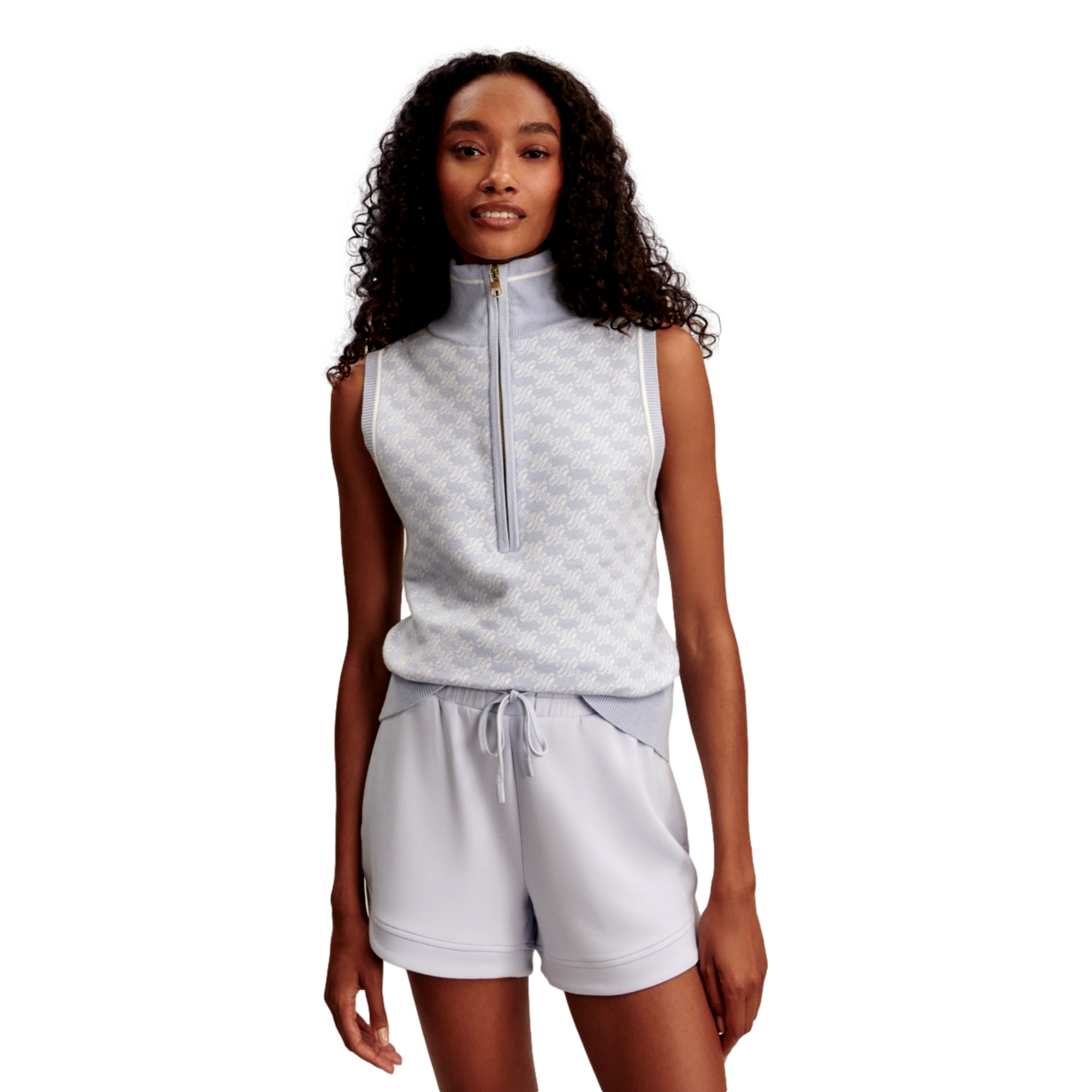 Vincent Half Zip Knit Women's Sleeveless Golf Shirt